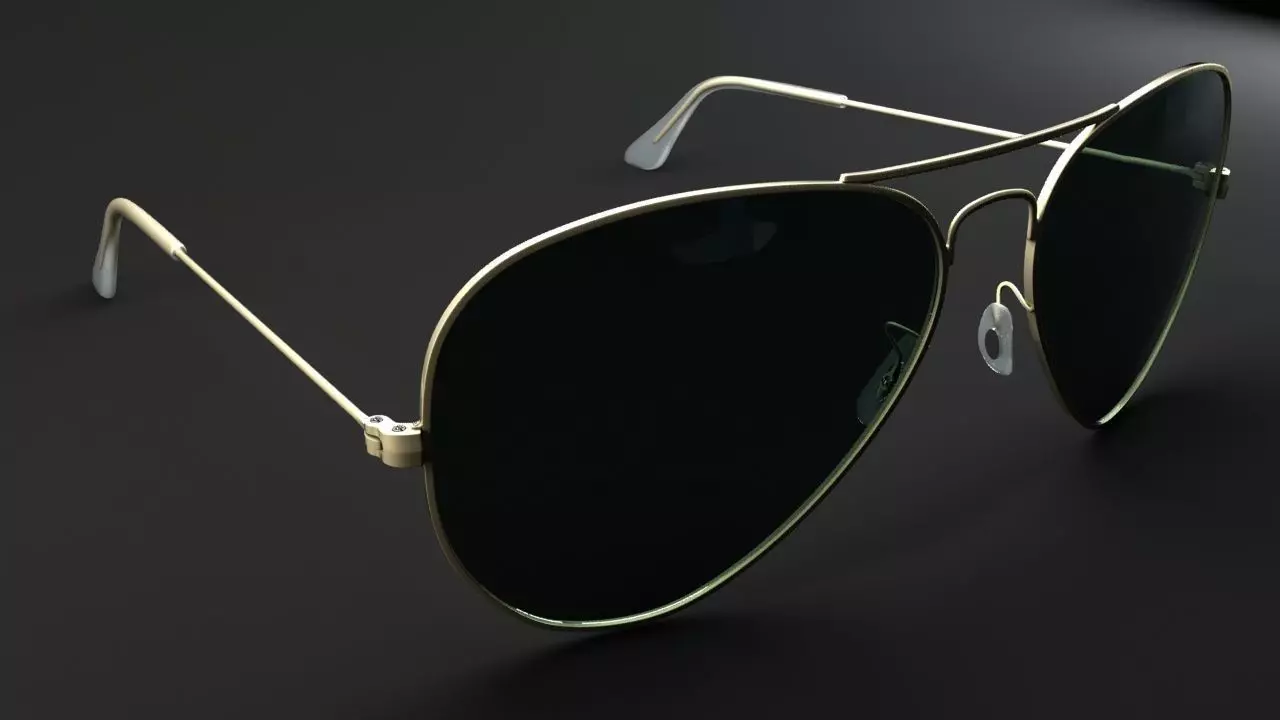 Ray-Ban Aviator 3D model_0