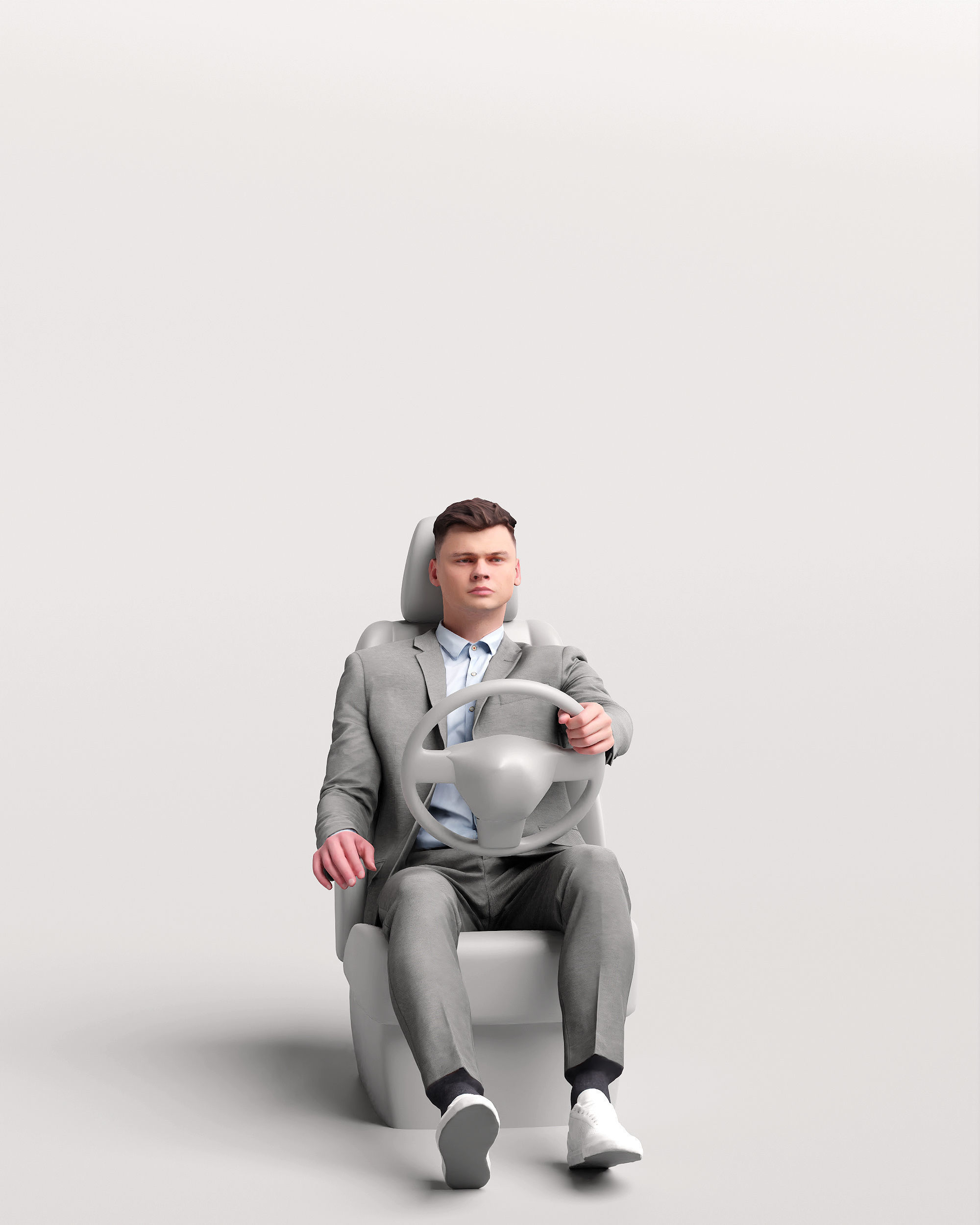 Humano Driving Man 2011-2 3D model_6