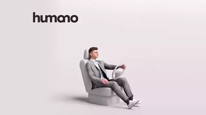 Humano Driving Man 2011-2 3D model