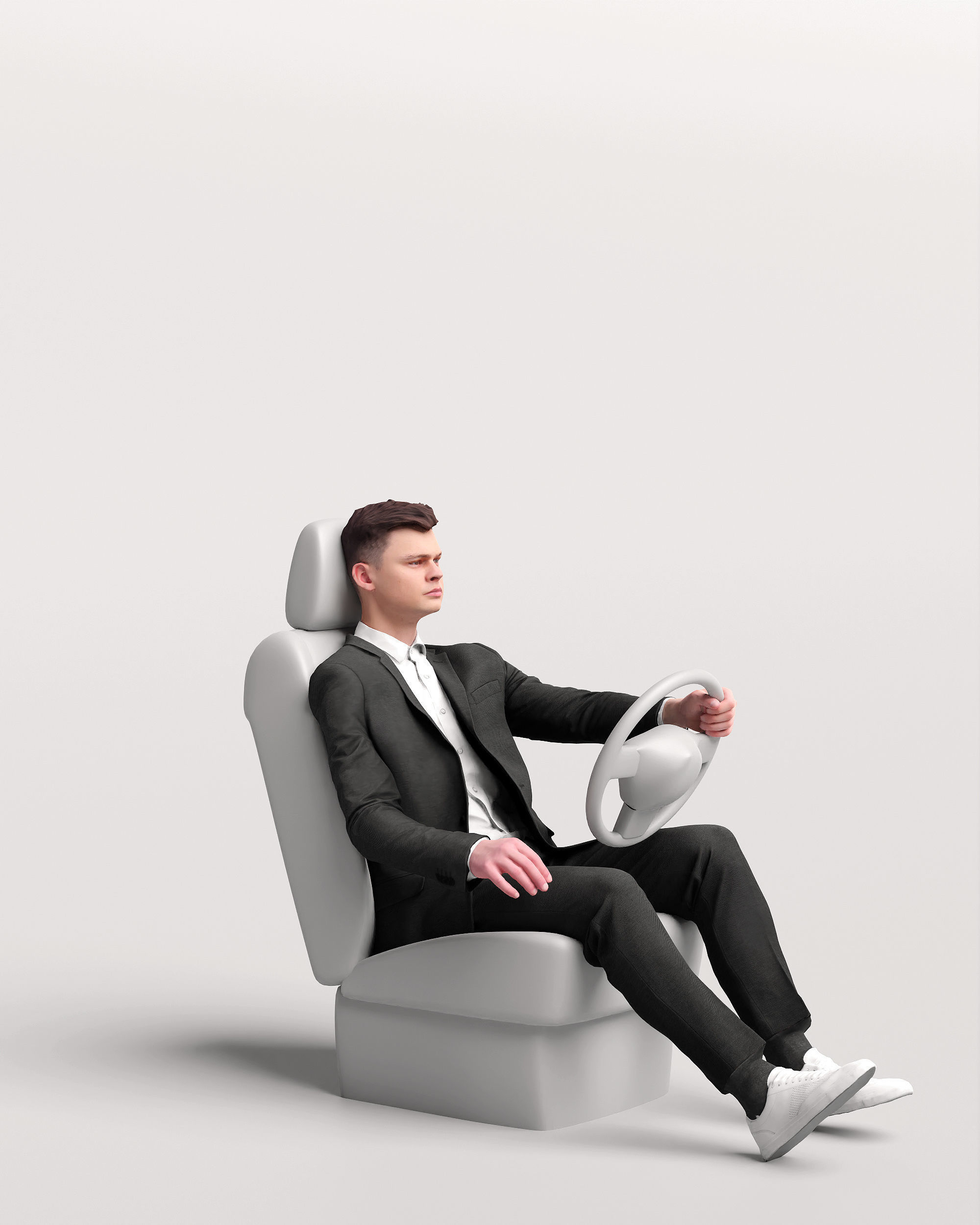 Humano Driving Man 2011-2 3D model_21