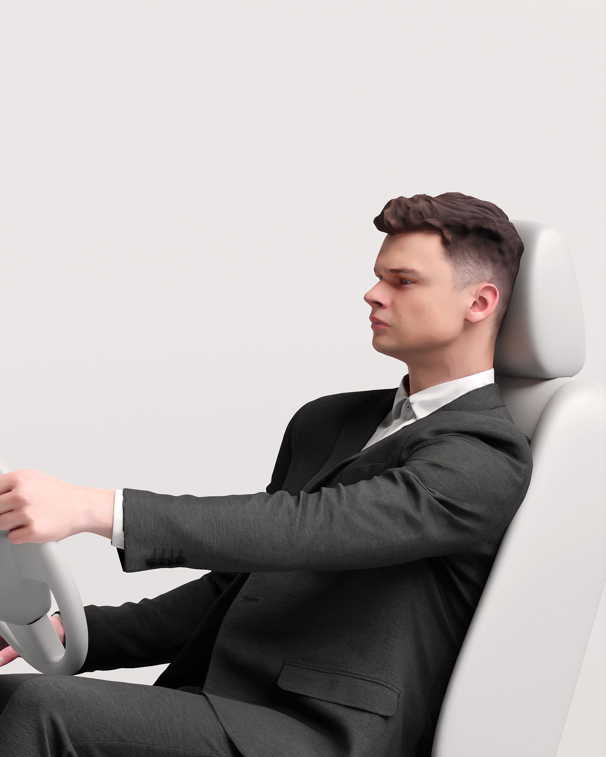 Humano Driving Man 2011-2 3D model_23