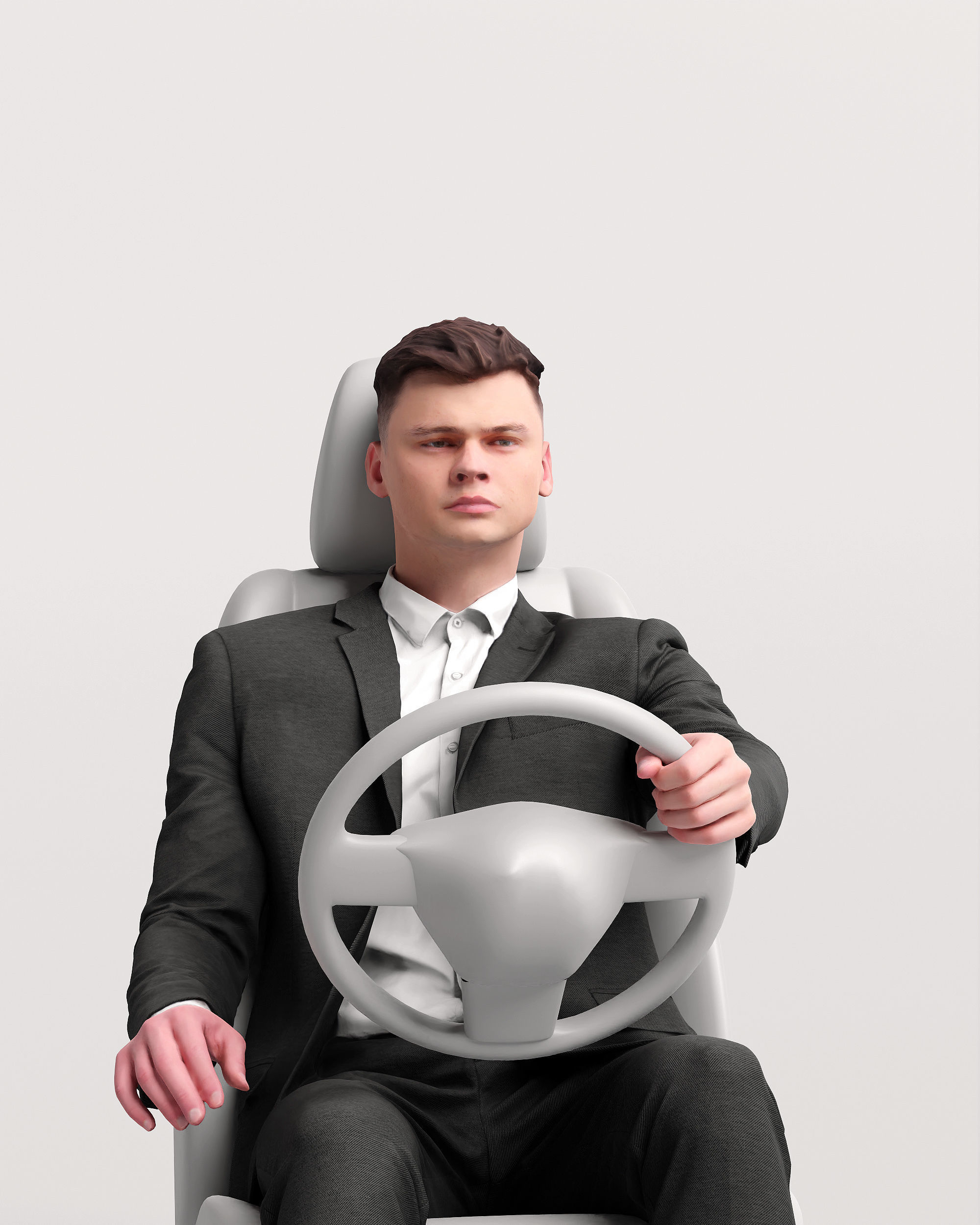 Humano Driving Man 2011-2 3D model_22