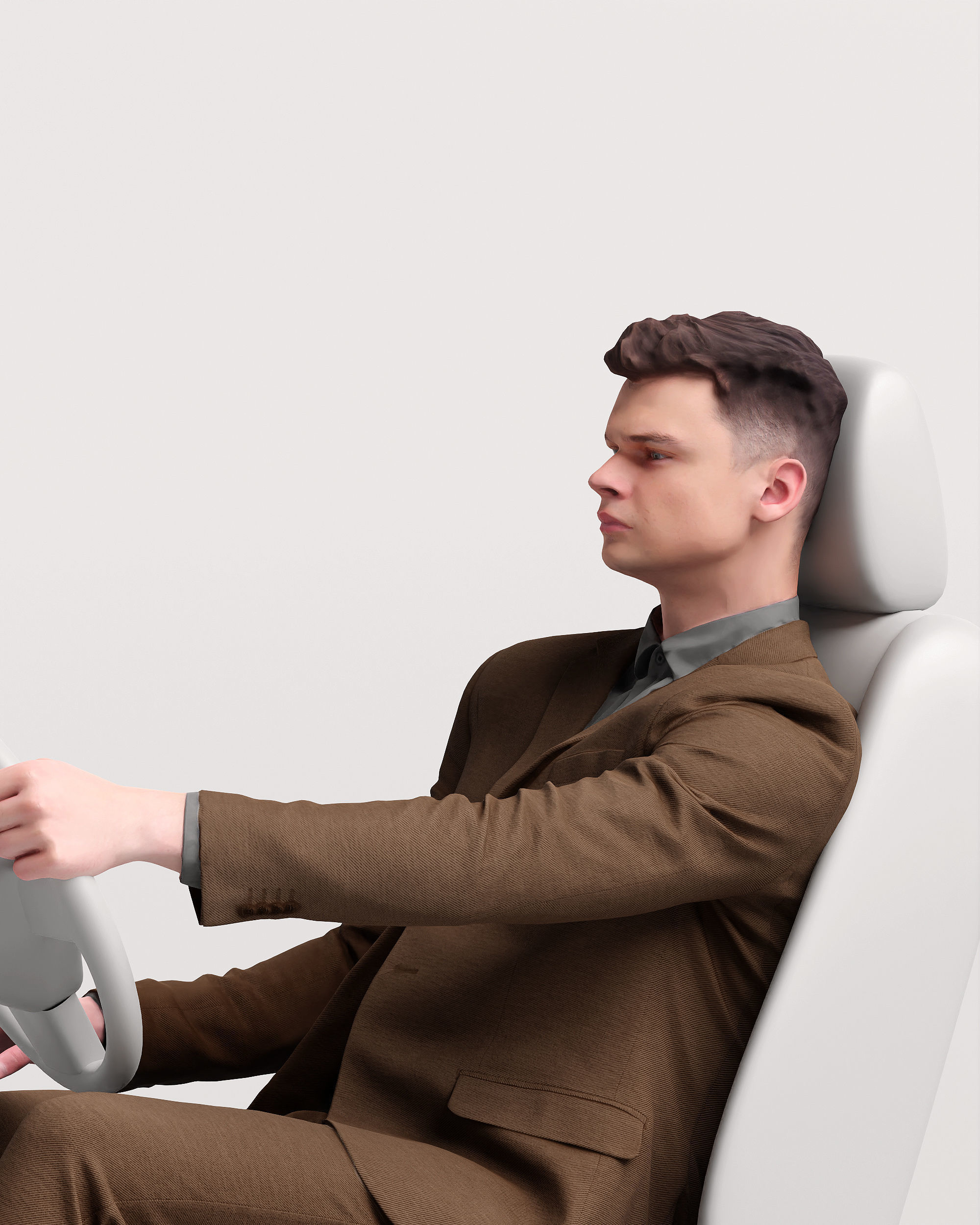 Humano Driving Man 2011-2 3D model_19