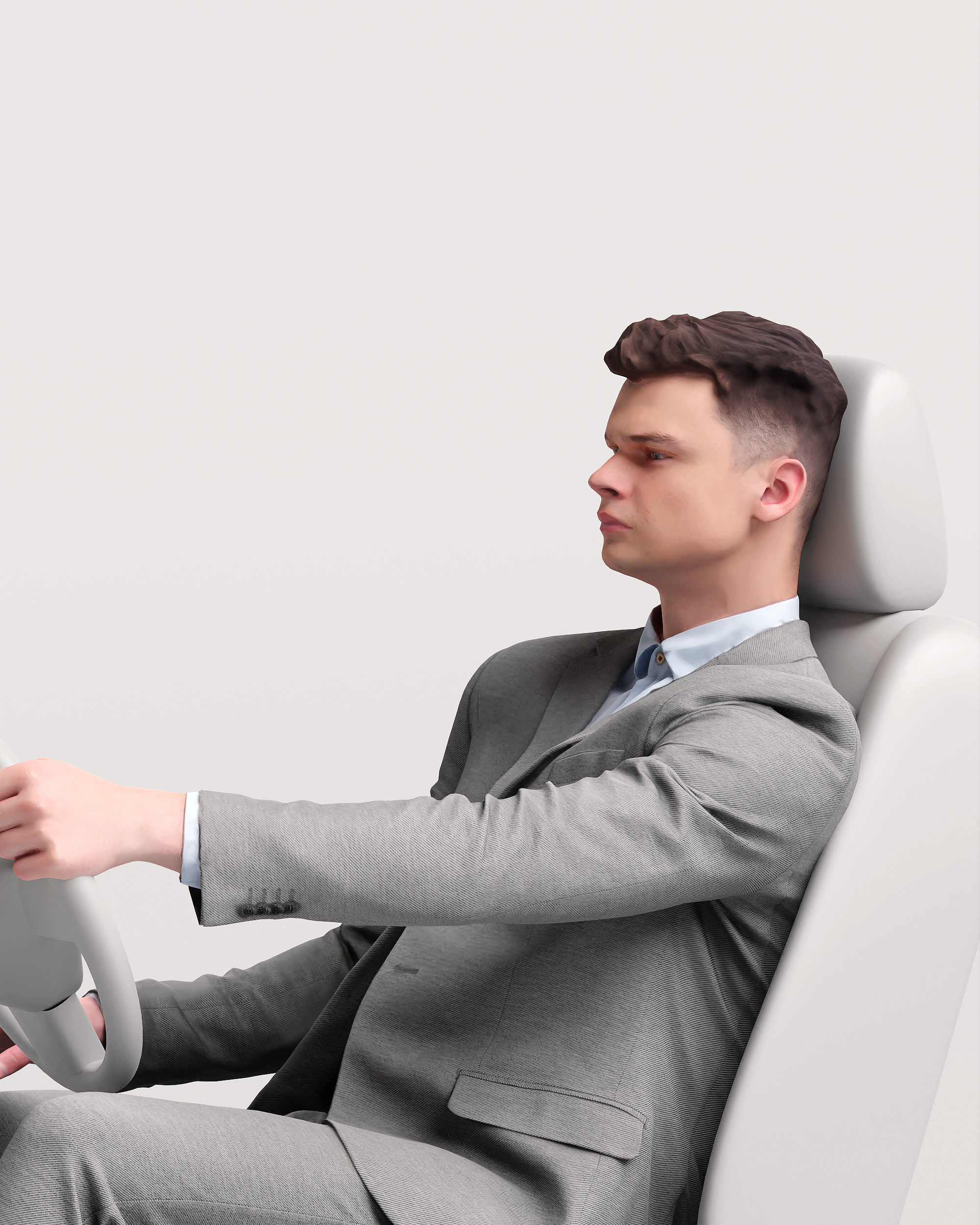 Humano Driving Man 2011-2 3D model_10