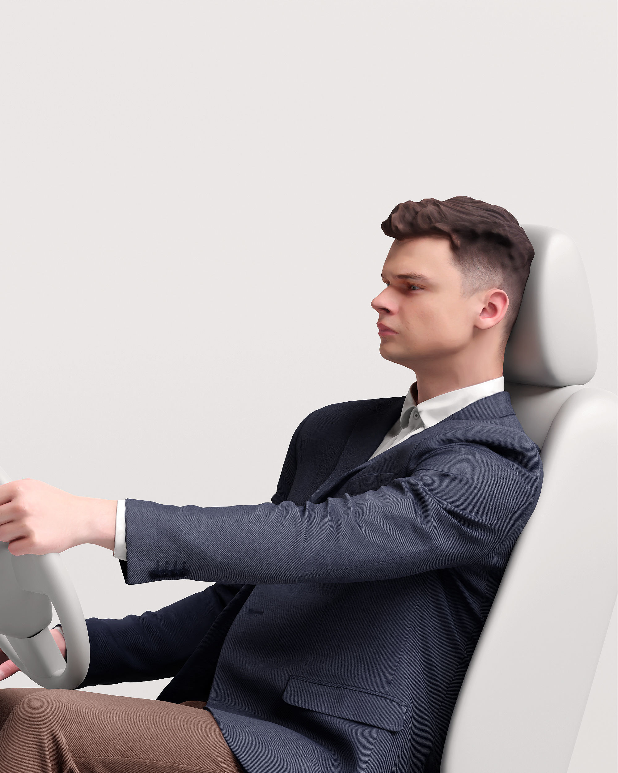 Humano Driving Man 2011-2 3D model_15