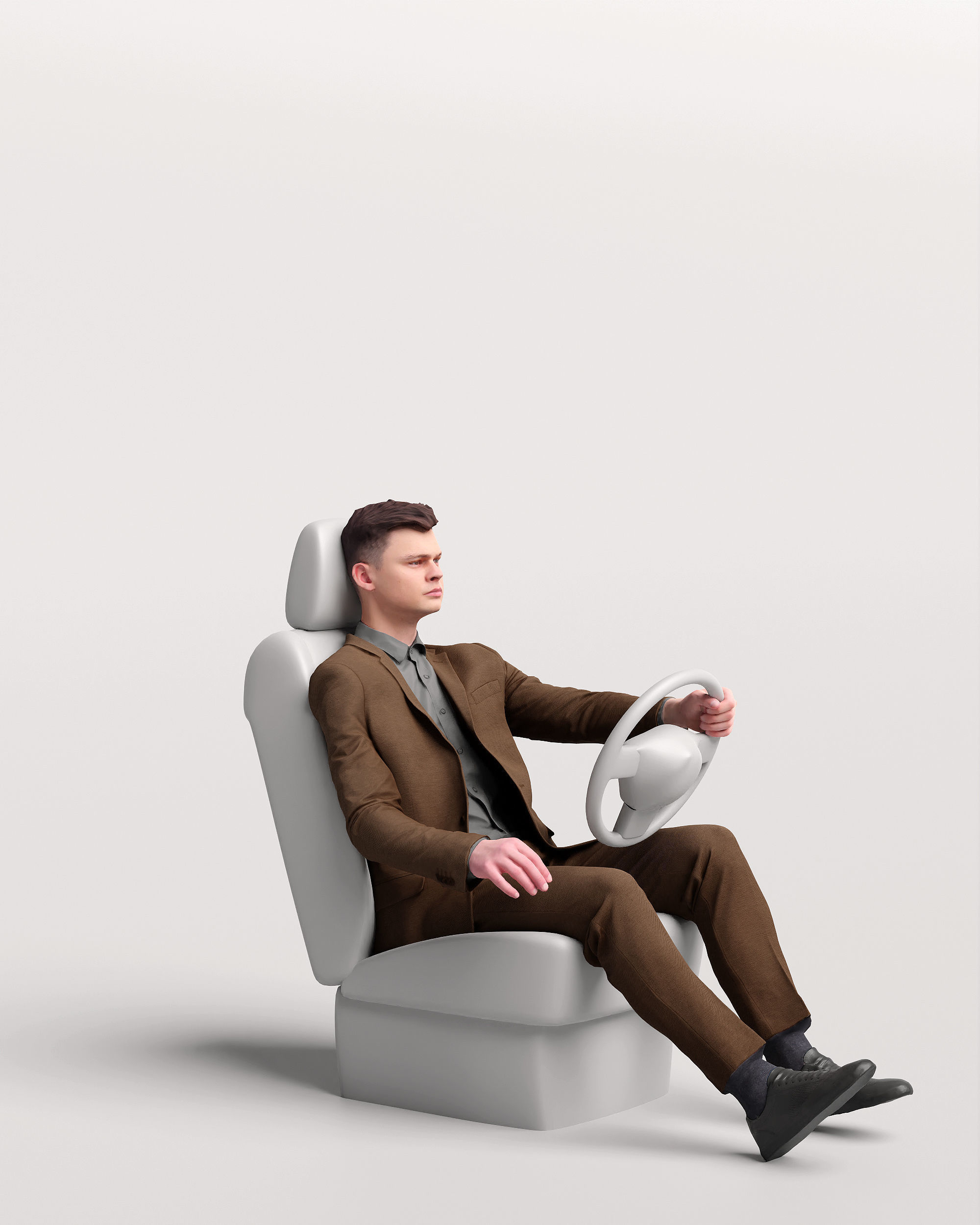 Humano Driving Man 2011-2 3D model_17