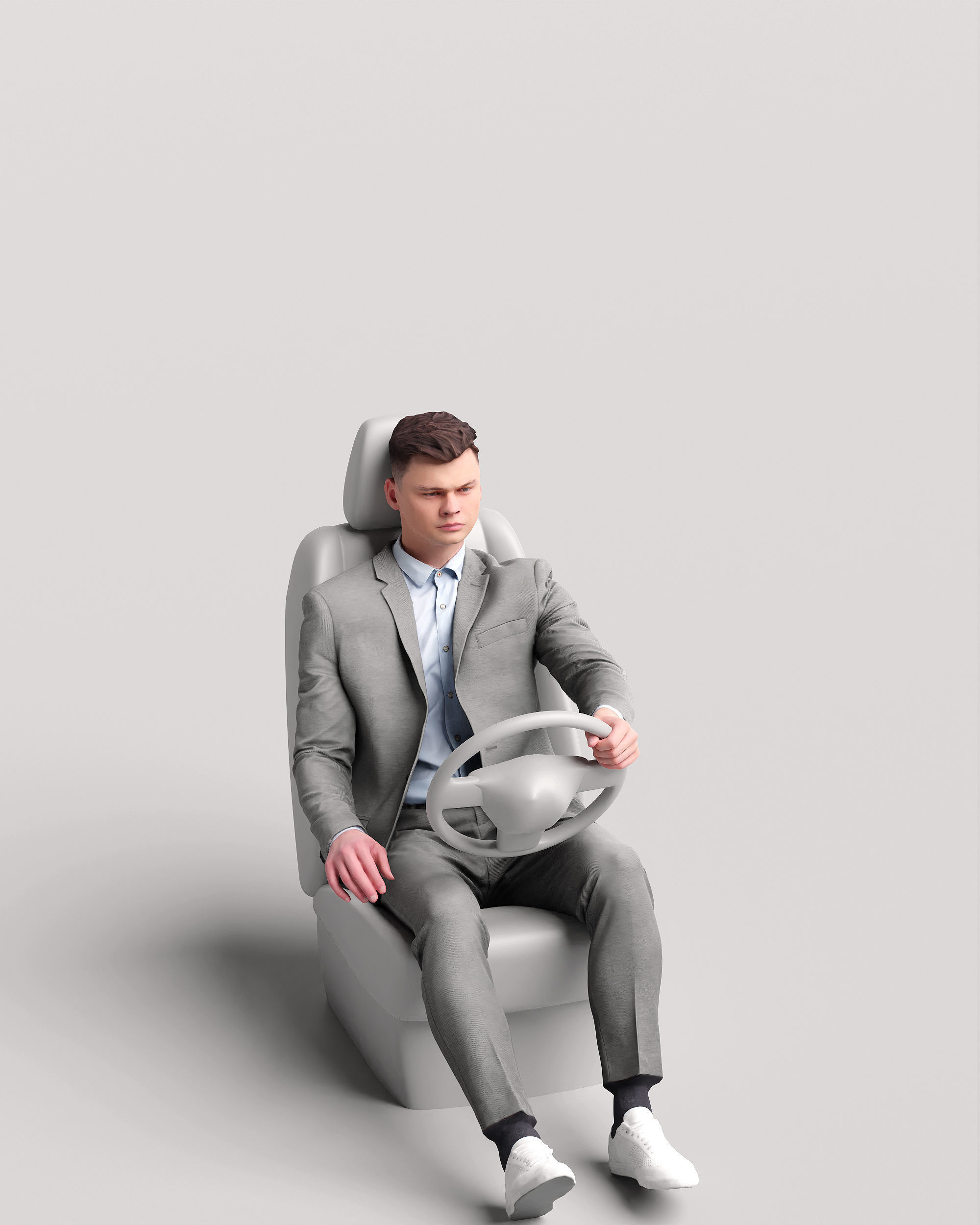 Humano Driving Man 2011-2 3D model_11