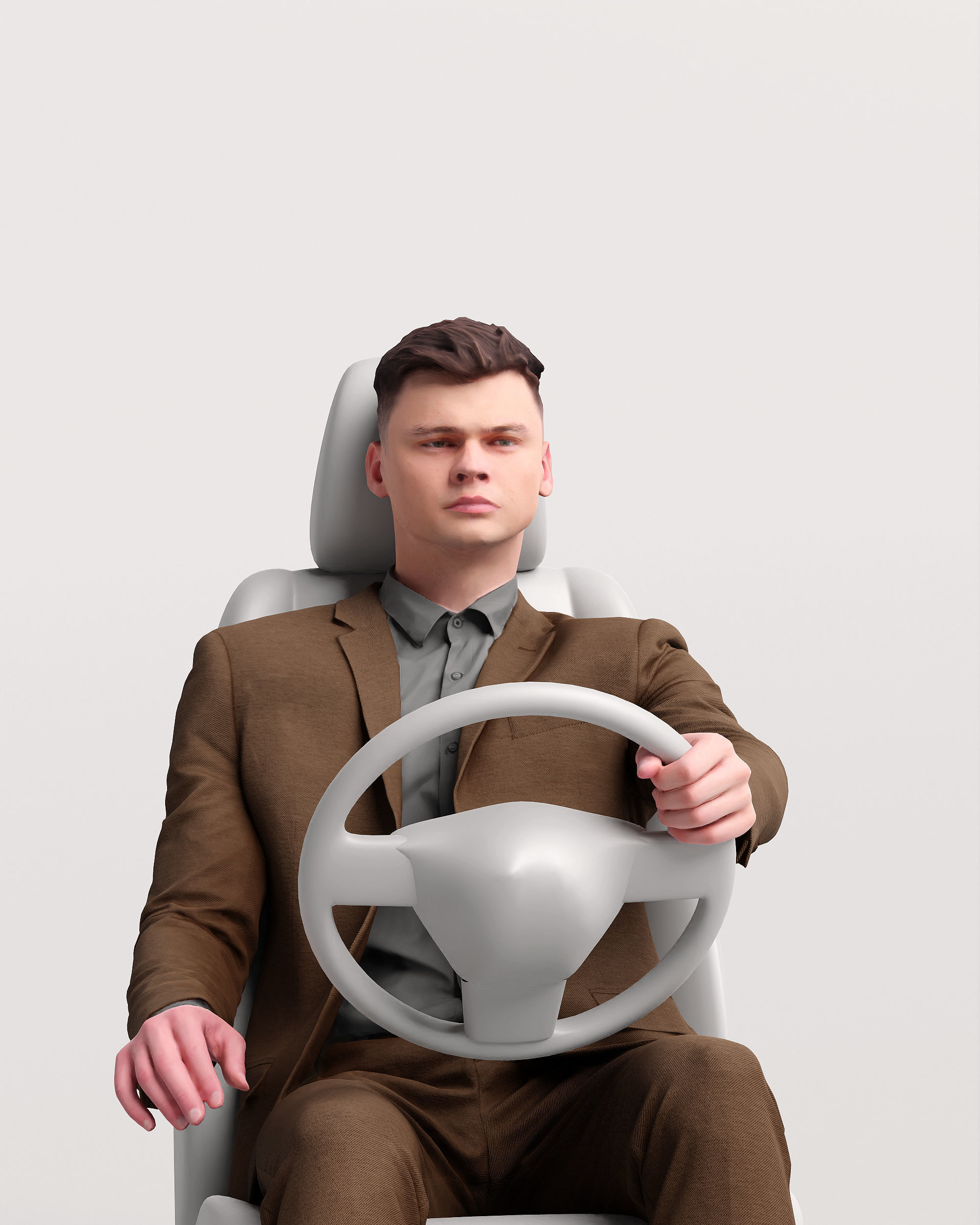 Humano Driving Man 2011-2 3D model_18