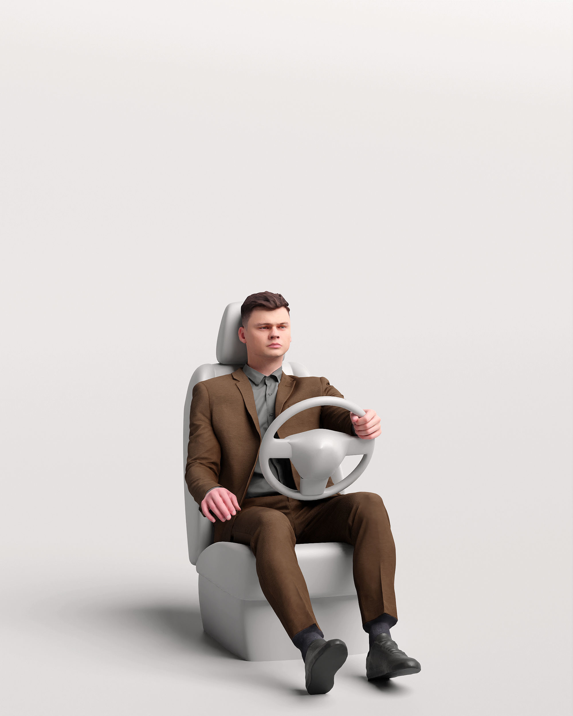 Humano Driving Man 2011-2 3D model_16