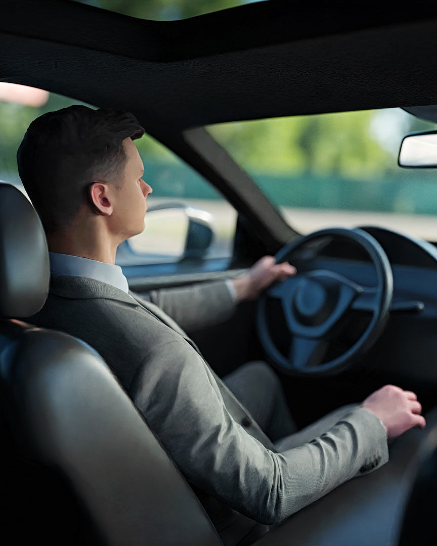 Humano Driving Man 2011-2 3D model_2