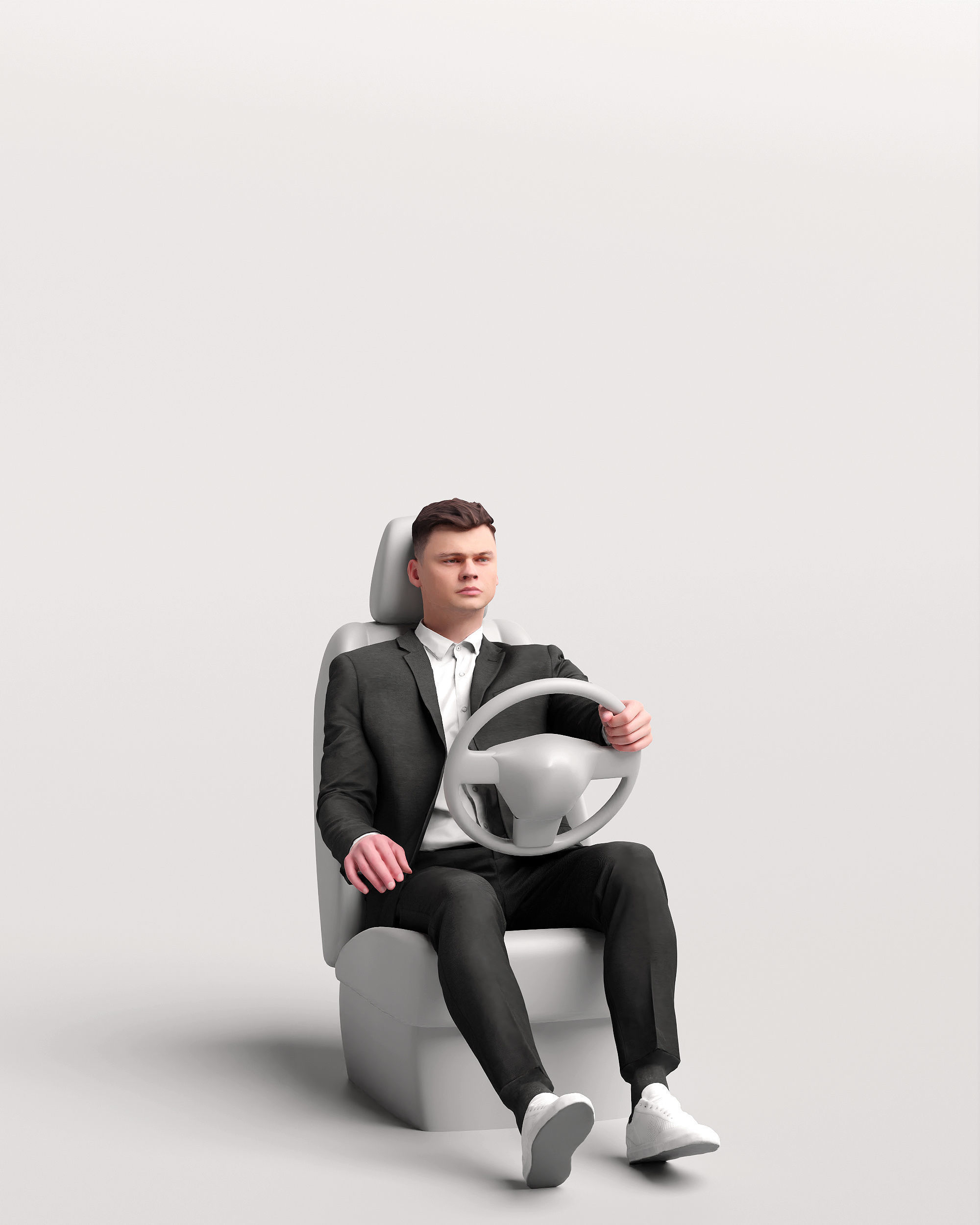 Humano Driving Man 2011-2 3D model_20