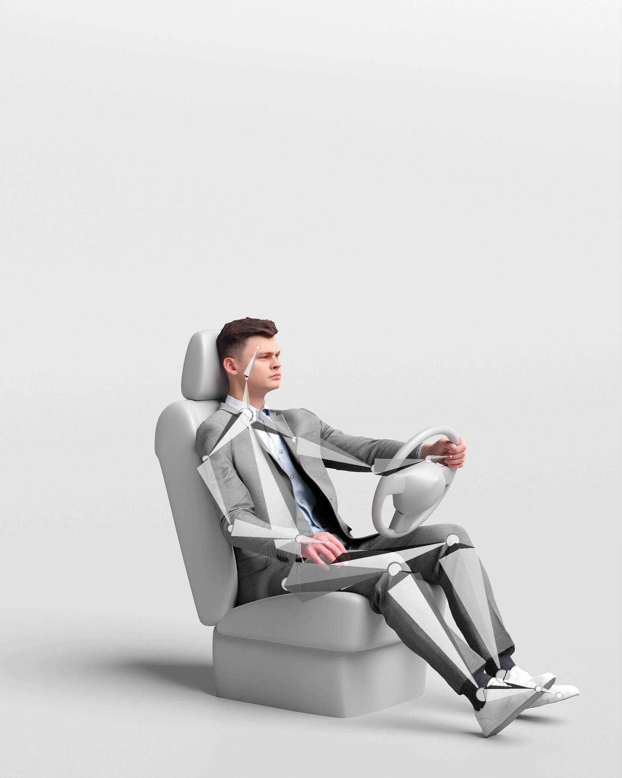 Humano Driving Man 2011-2 3D model_3