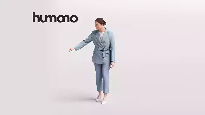 Humano Woman opening car 2011-6 3D model