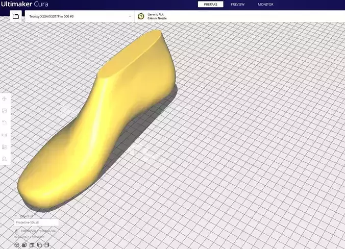 Shoes Lasts - Protective 3D print model  3D model