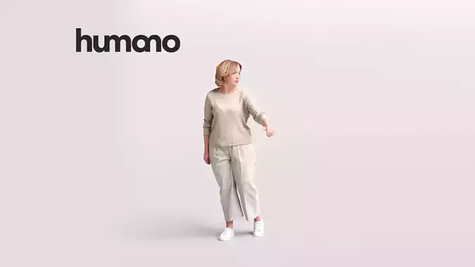 Humano Woman opening car 2011-11 3D model