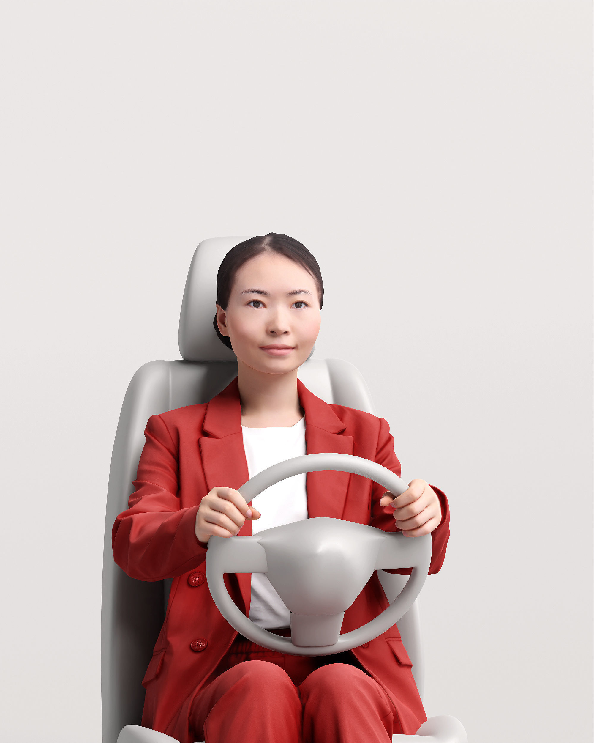 Humano Driving Woman 2011-5 3D model_14