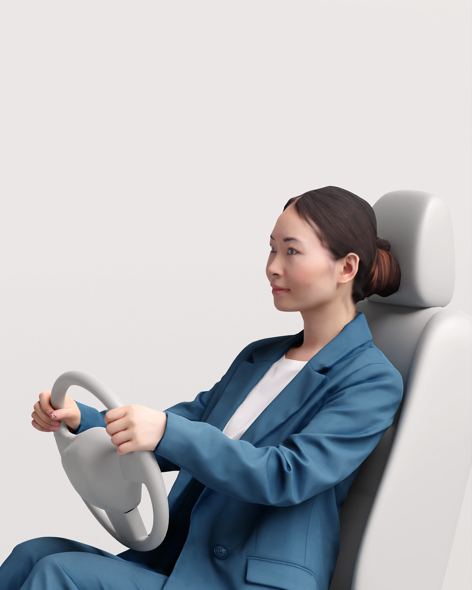 Humano Driving Woman 2011-5 3D model_10