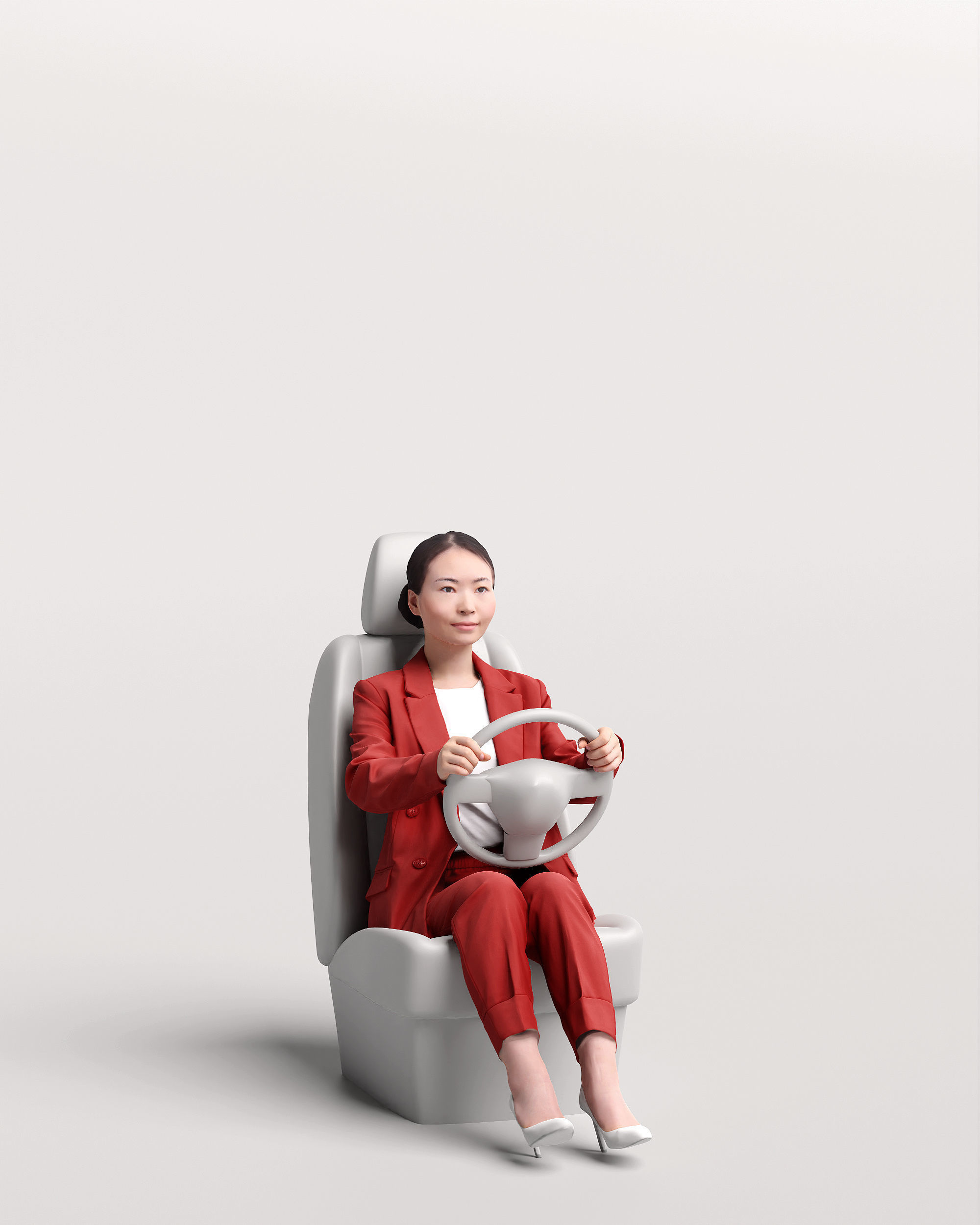 Humano Driving Woman 2011-5 3D model_12