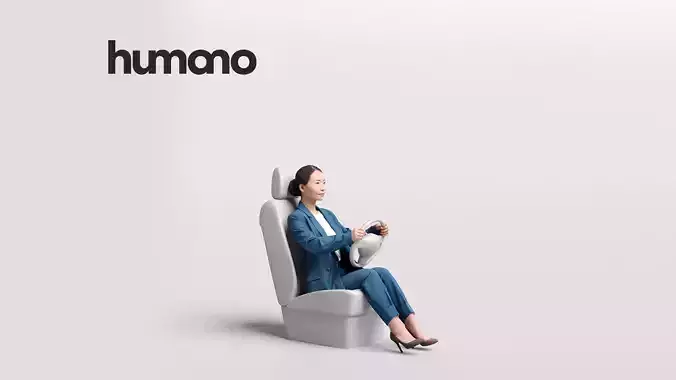 Humano Driving Woman 2011-5 3D model