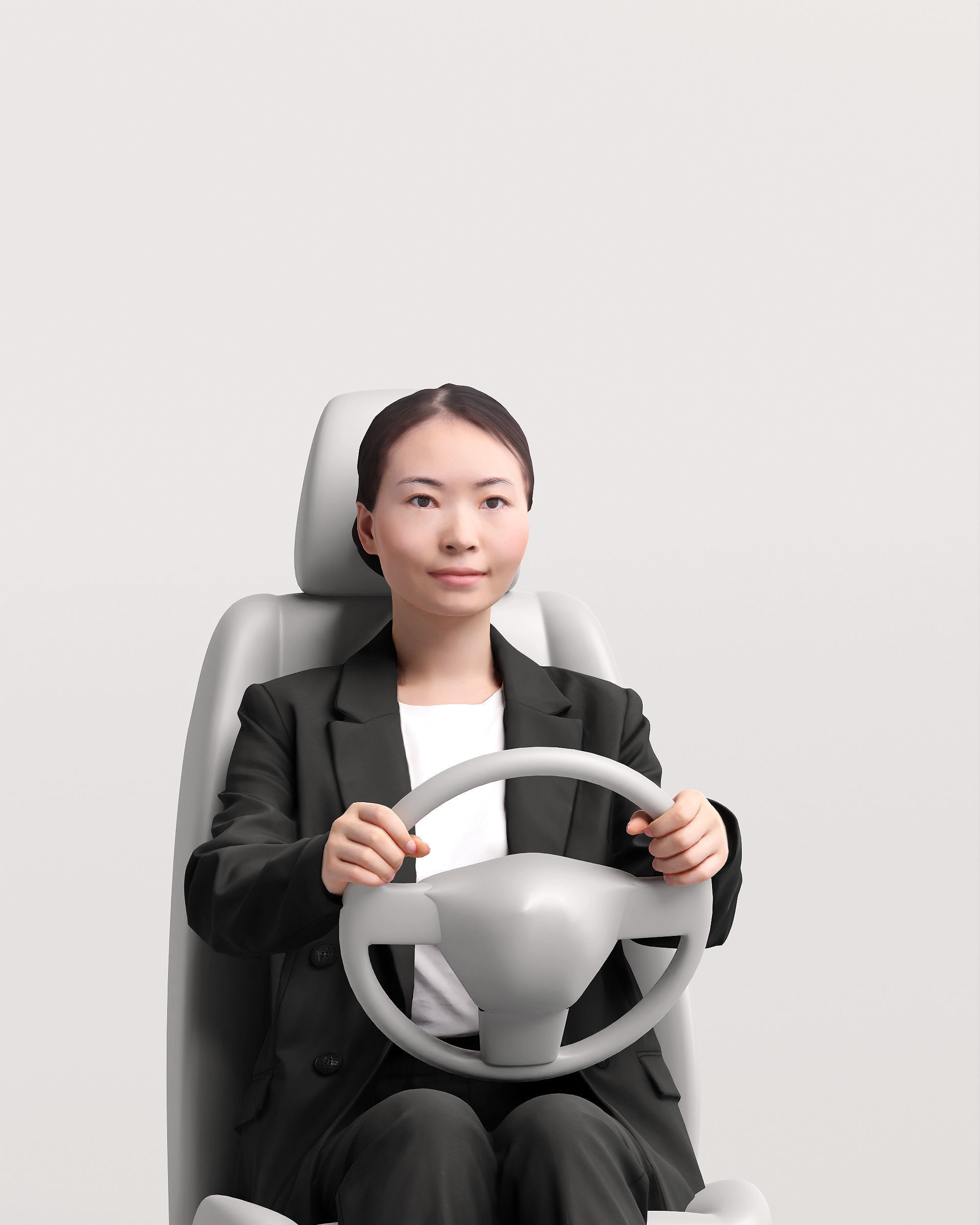 Humano Driving Woman 2011-5 3D model_22