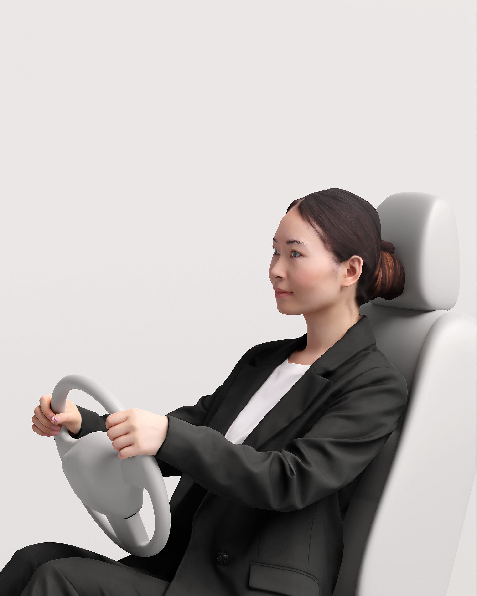 Humano Driving Woman 2011-5 3D model_23