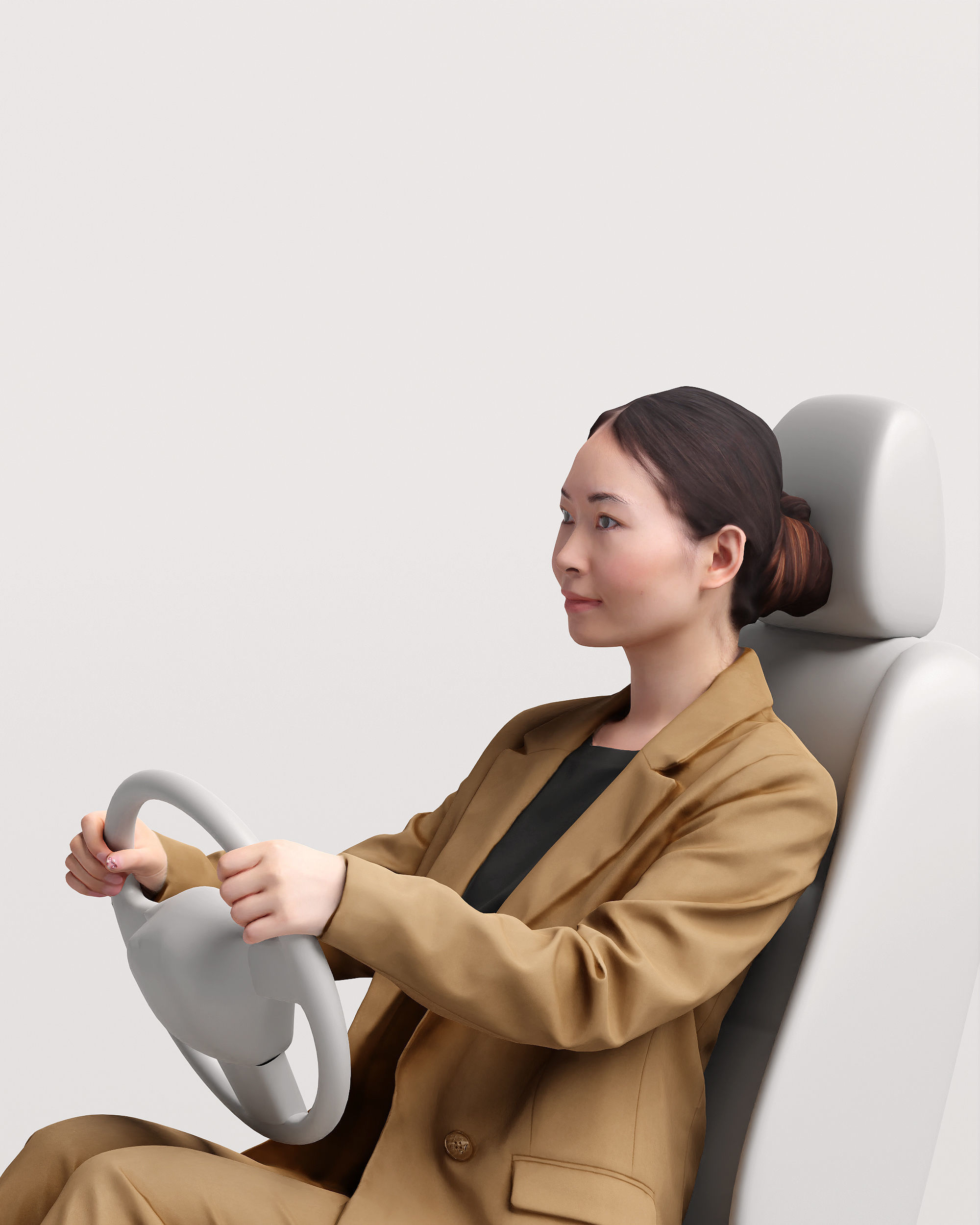 Humano Driving Woman 2011-5 3D model_19