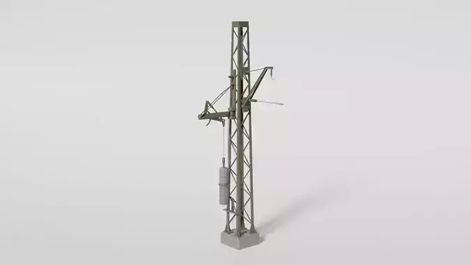 Railtrack wire compensator mast