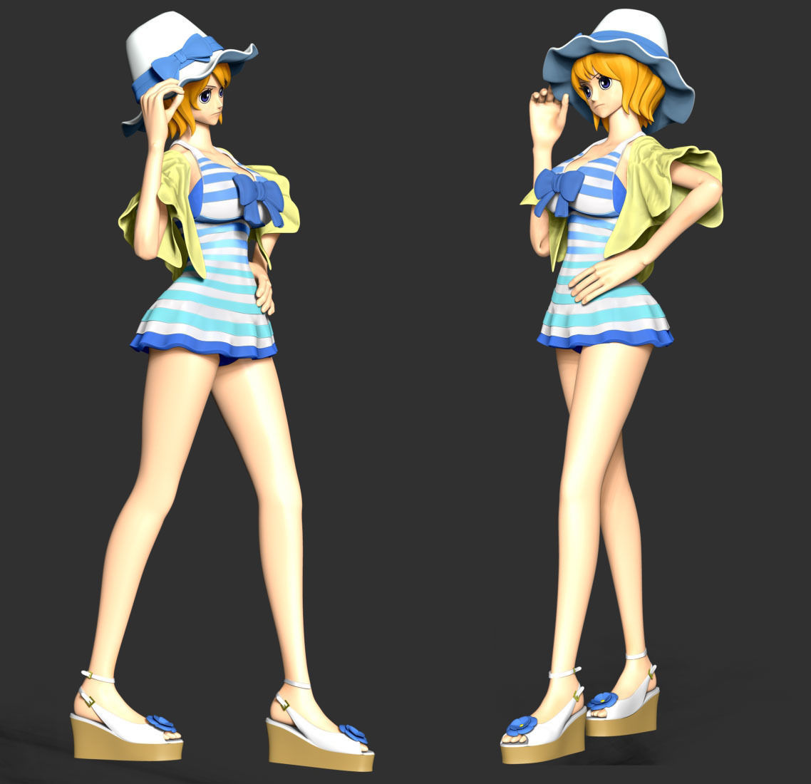 One Piece - Koala Swimsuit 3D print model_2