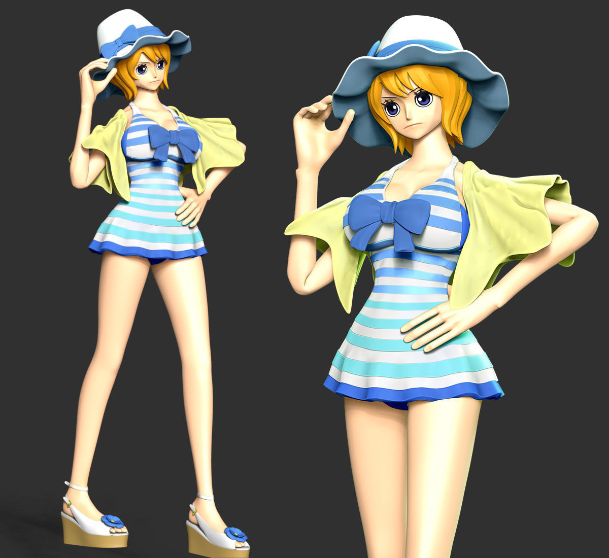 One Piece - Koala Swimsuit 3D print model_4