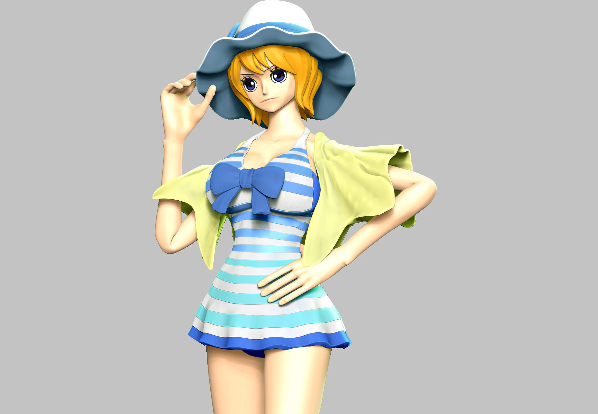 One Piece - Koala Swimsuit 3D print model_10