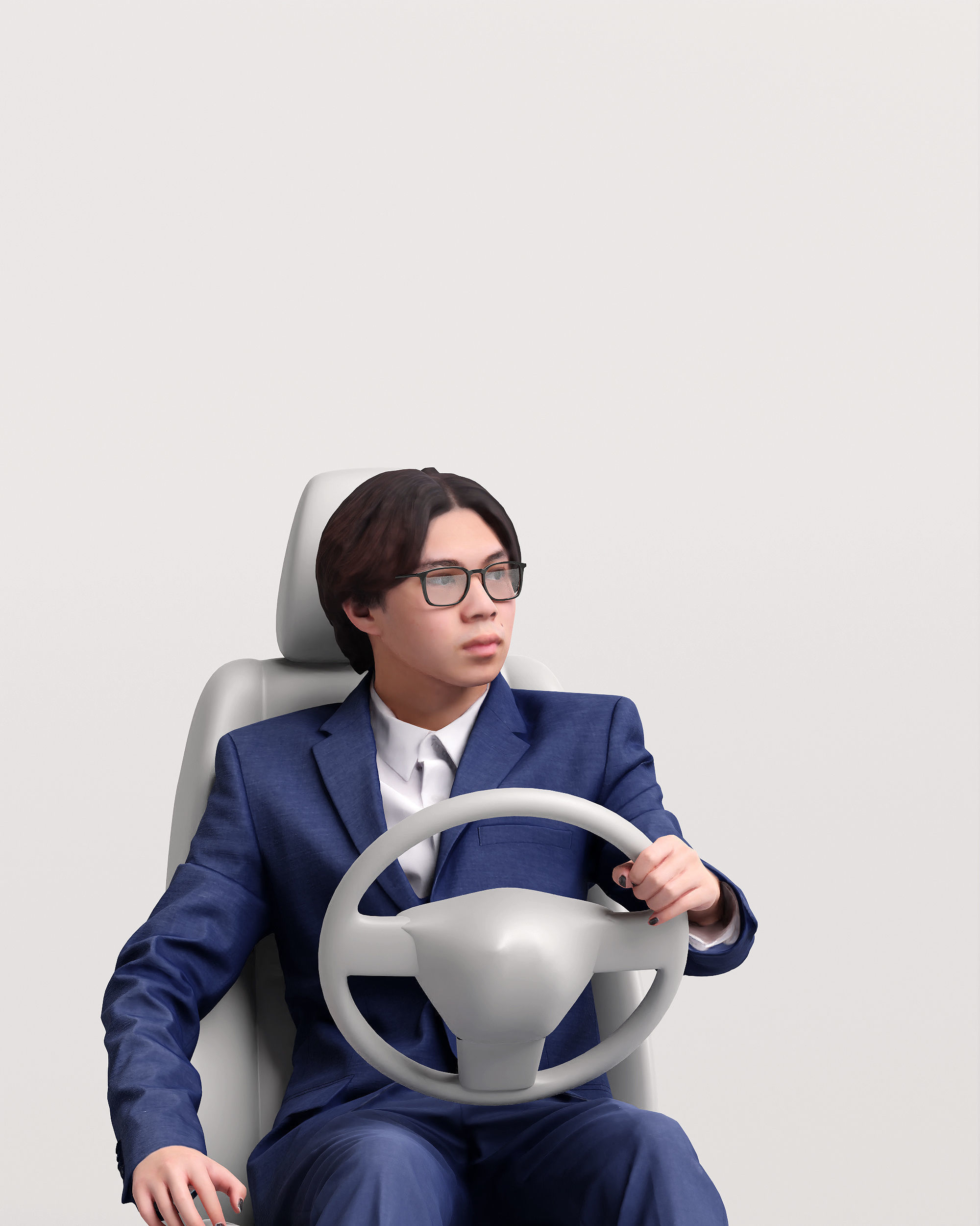 Humano Driving Man 2011-1 3D model_14