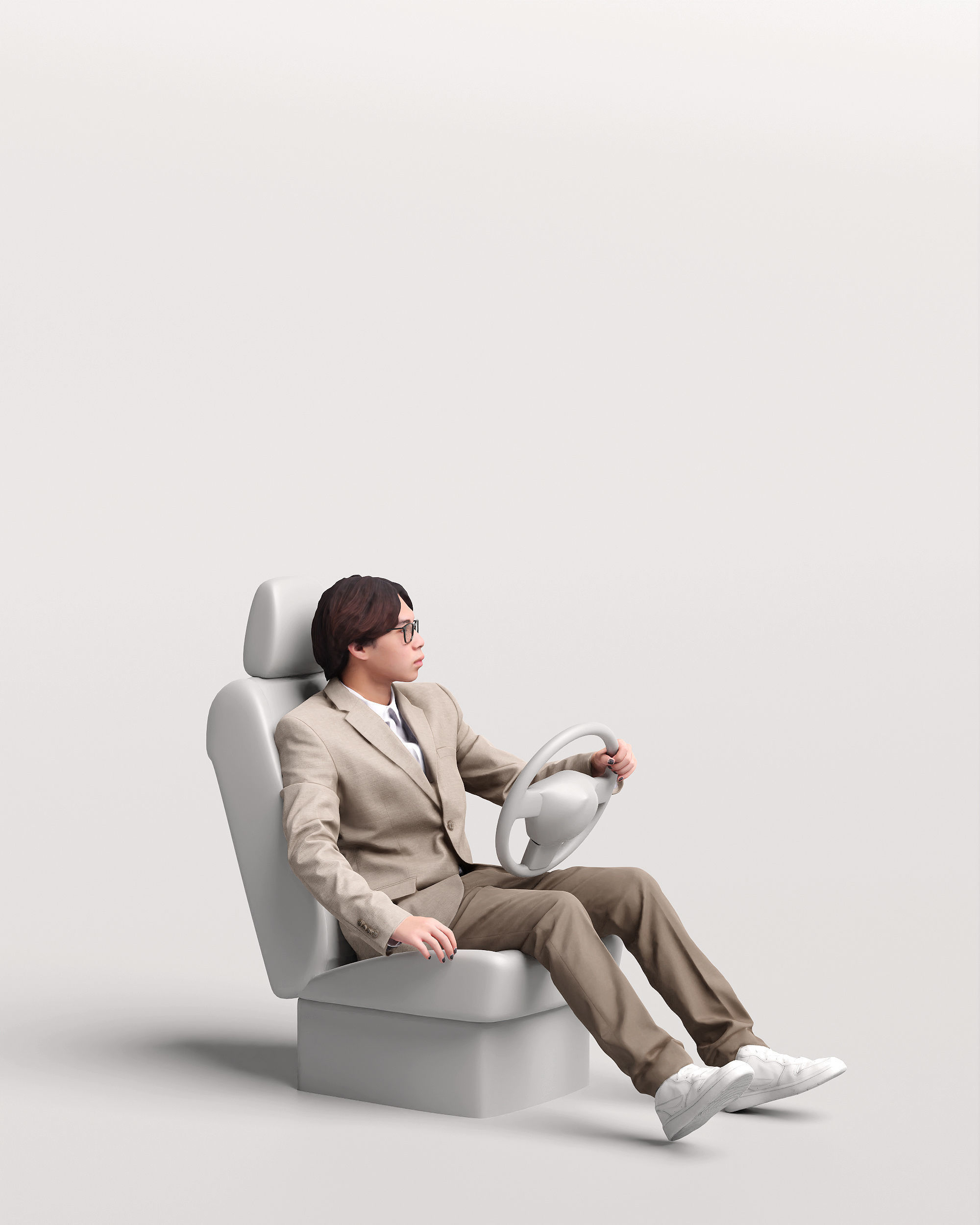 Humano Driving Man 2011-1 3D model_16