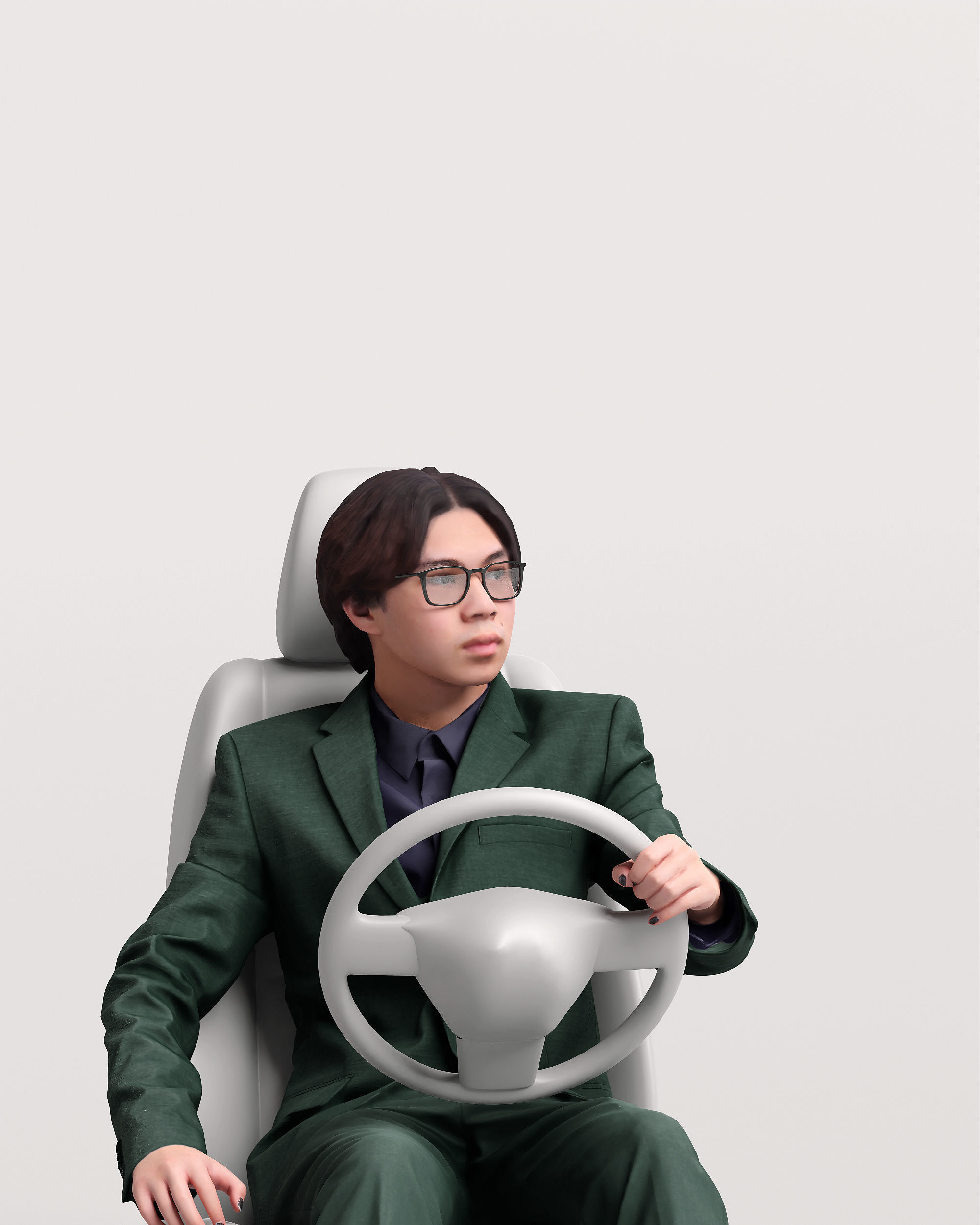 Humano Driving Man 2011-1 3D model_9