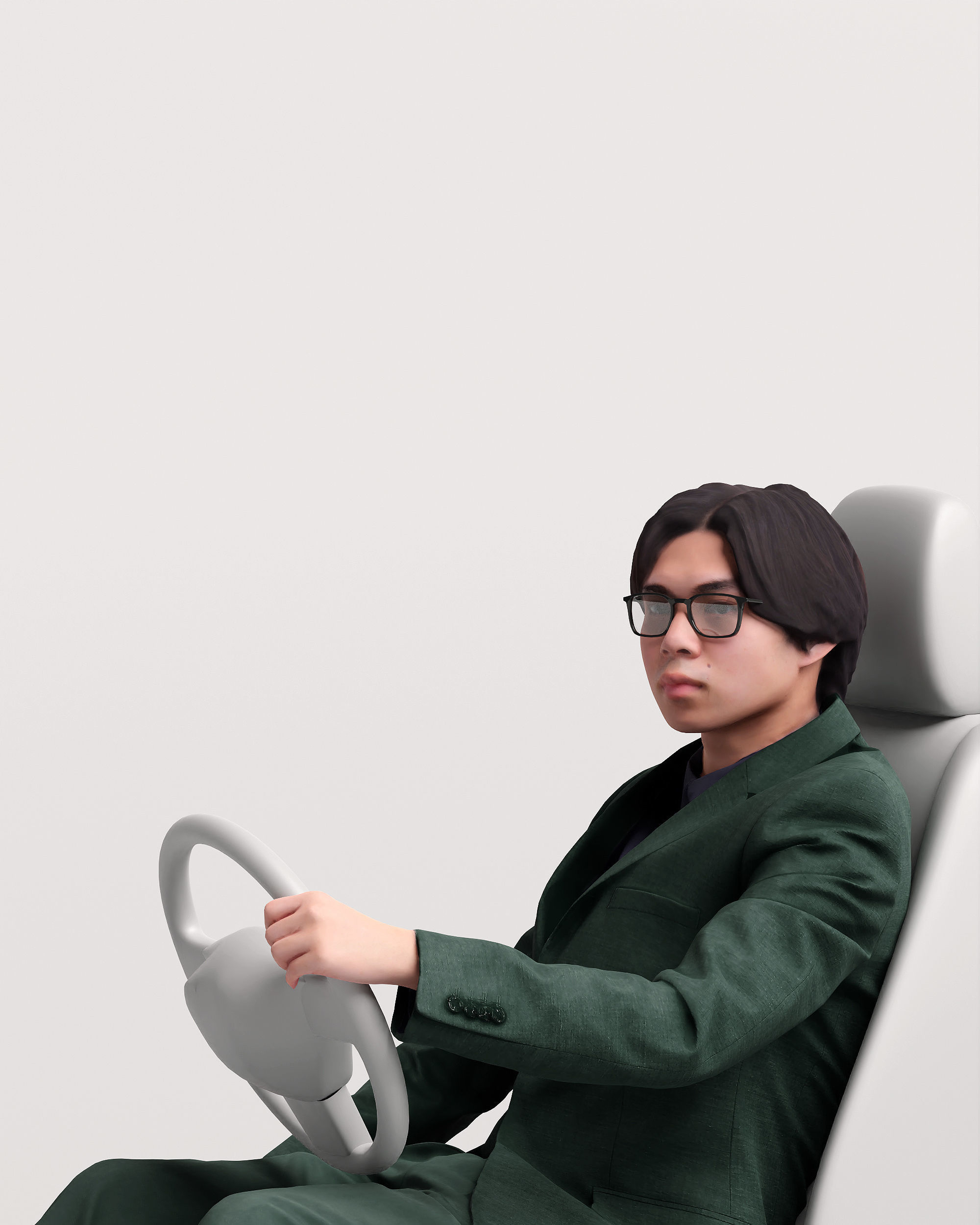 Humano Driving Man 2011-1 3D model_10