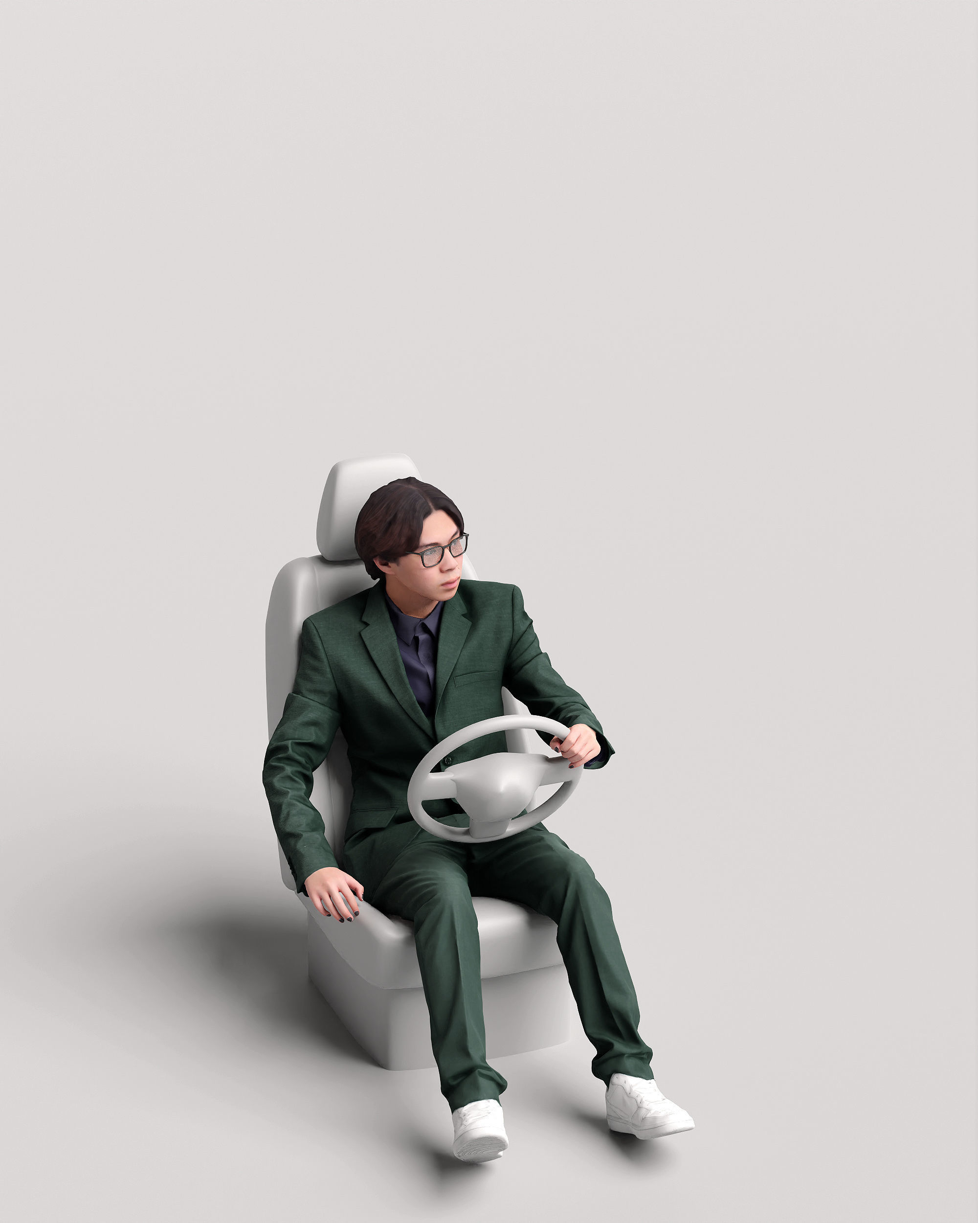 Humano Driving Man 2011-1 3D model_11