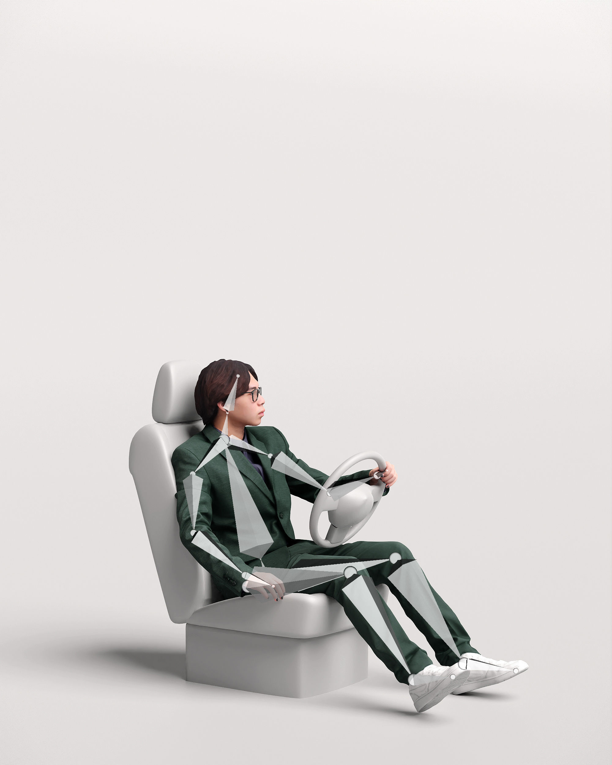 Humano Driving Man 2011-1 3D model_2