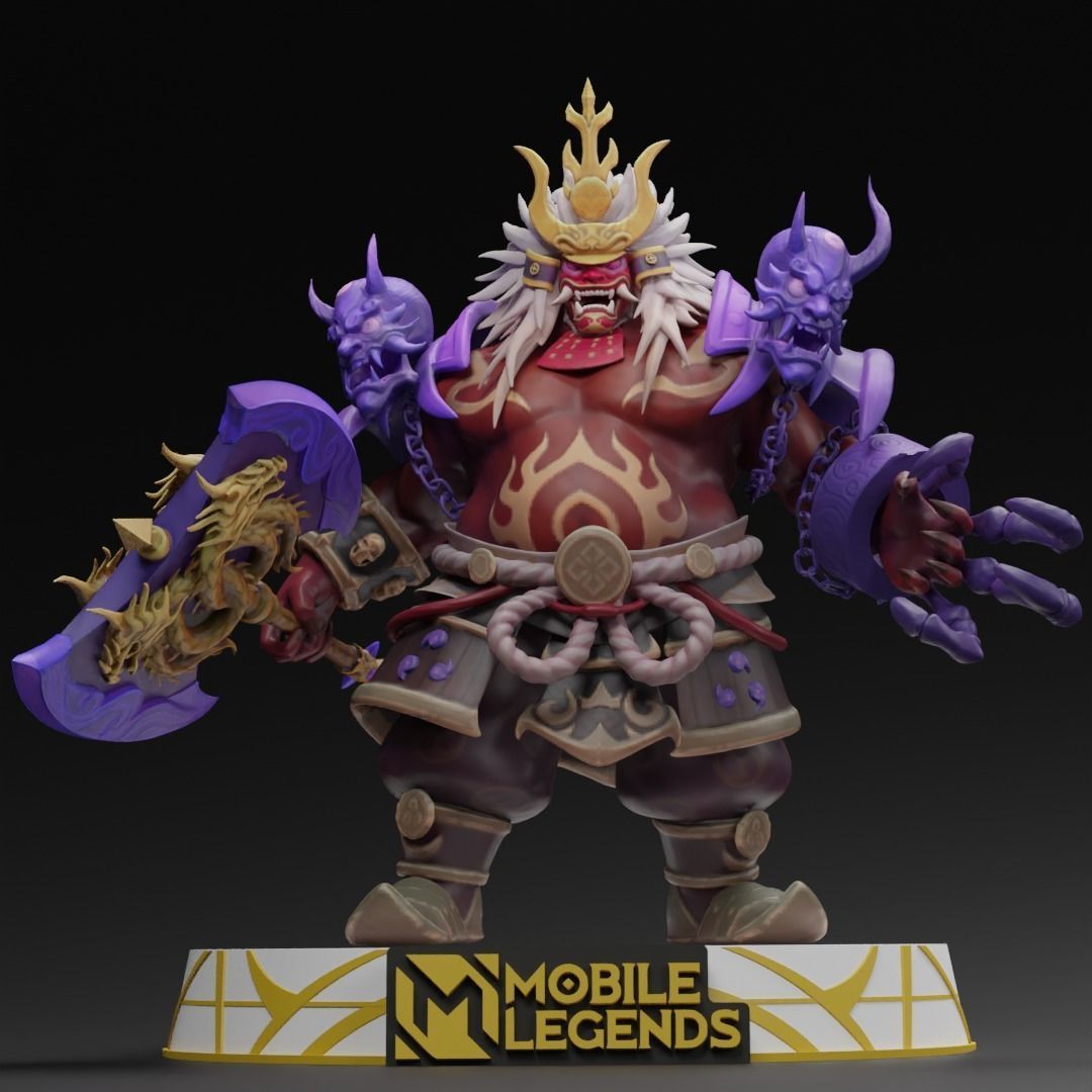 FRANCO KING OF HELL MOBILE LEGENDS 3D STL 3D print model_1