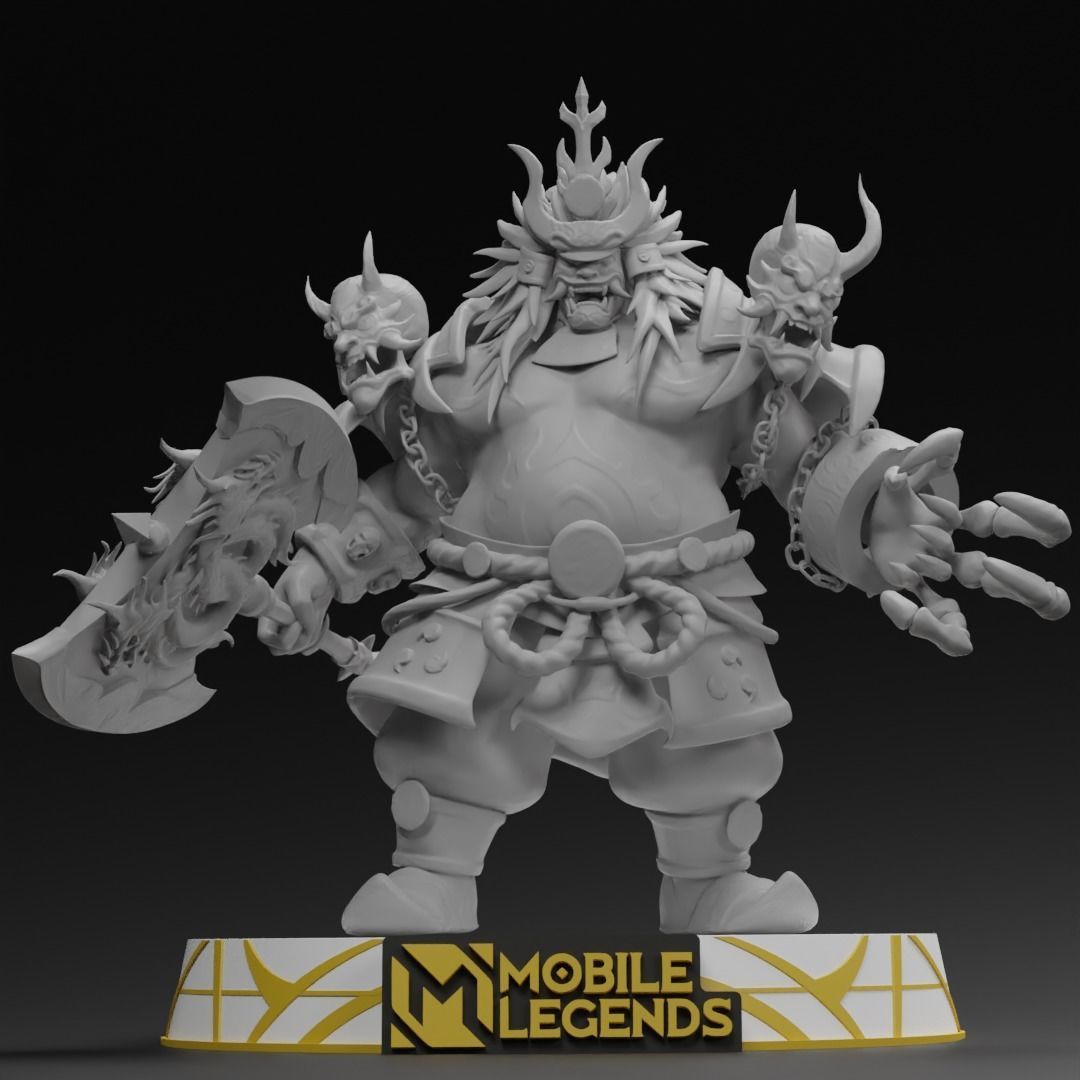 FRANCO KING OF HELL MOBILE LEGENDS 3D STL 3D print model_2