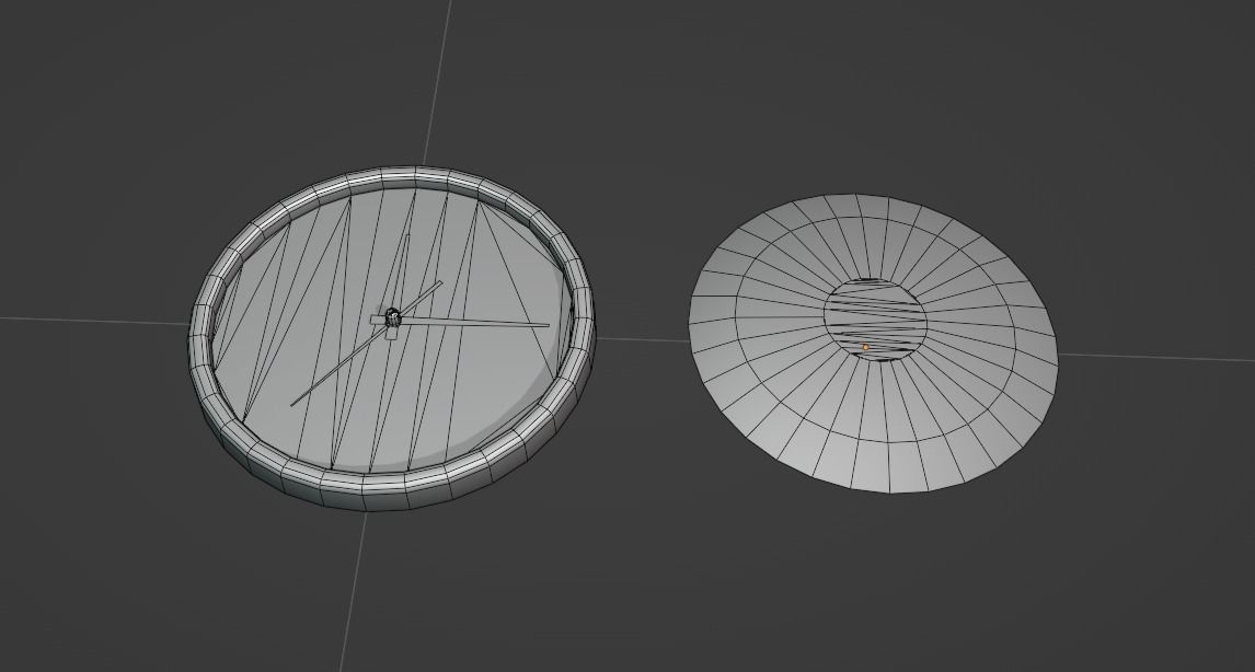 Clock wall  schoolroom HDRP Low-poly 3D model_14