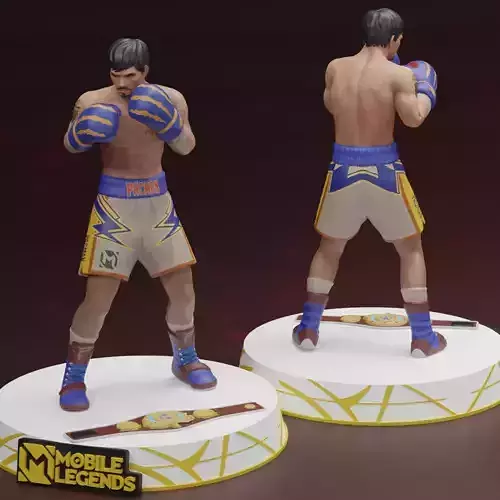 MANNY PACQUIAO SKIN PAQUITO  MOBILE LEGENDS 3D STL