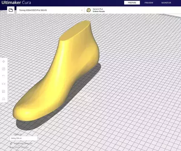 Shoes Lasts - Safety 3D print model 3D model