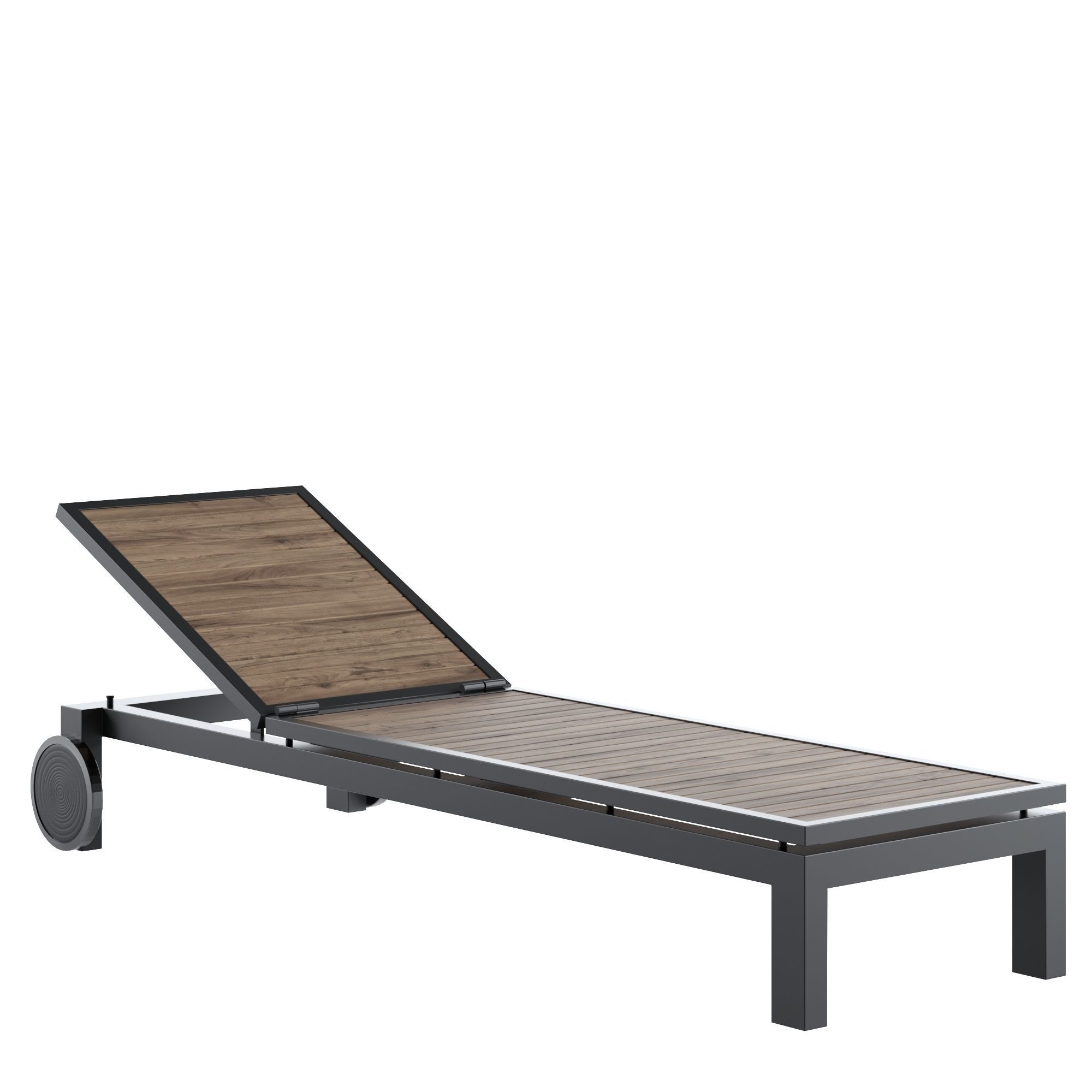 Chaise lounge Crate and Barrel Free 3D model_3