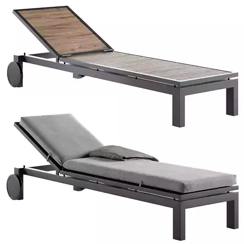 Chaise lounge Crate and Barrel Free 3D model