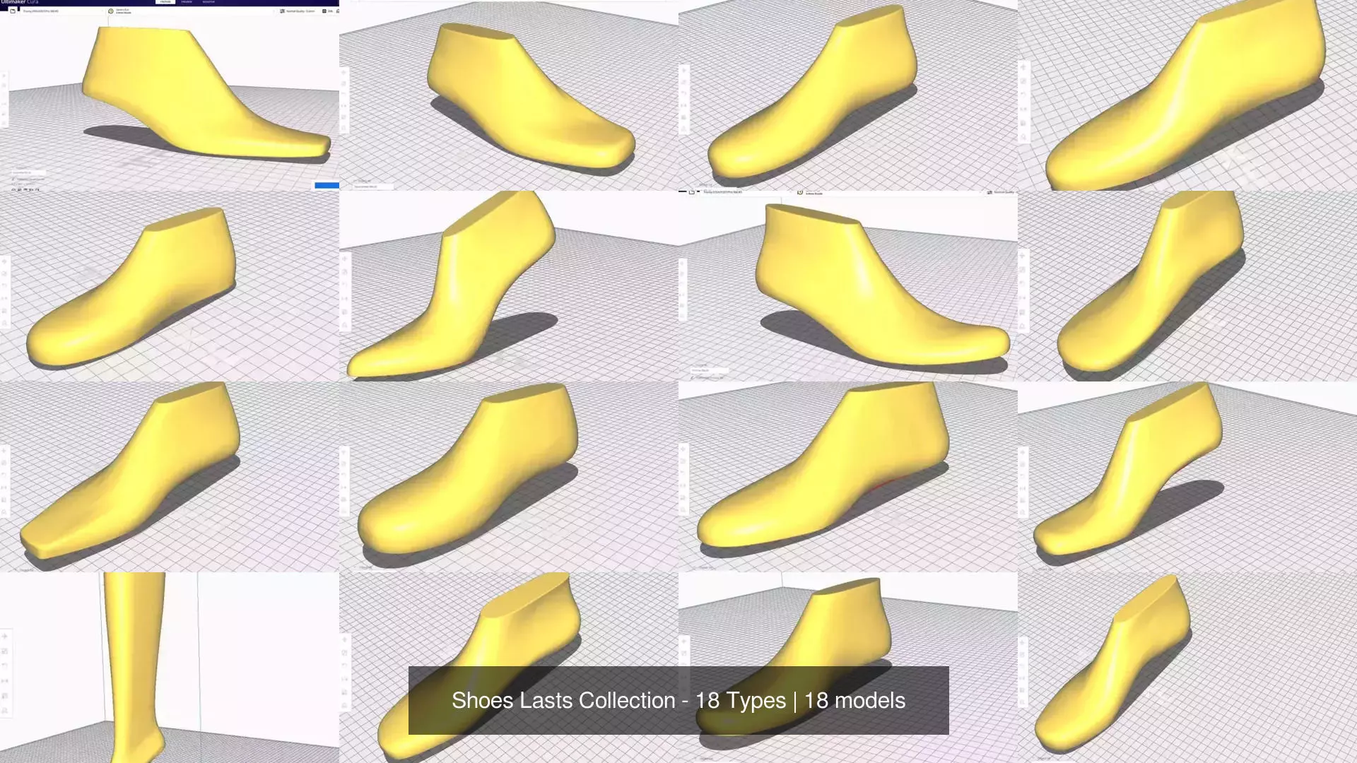 Shoes Lasts Collection - 18 Types _2