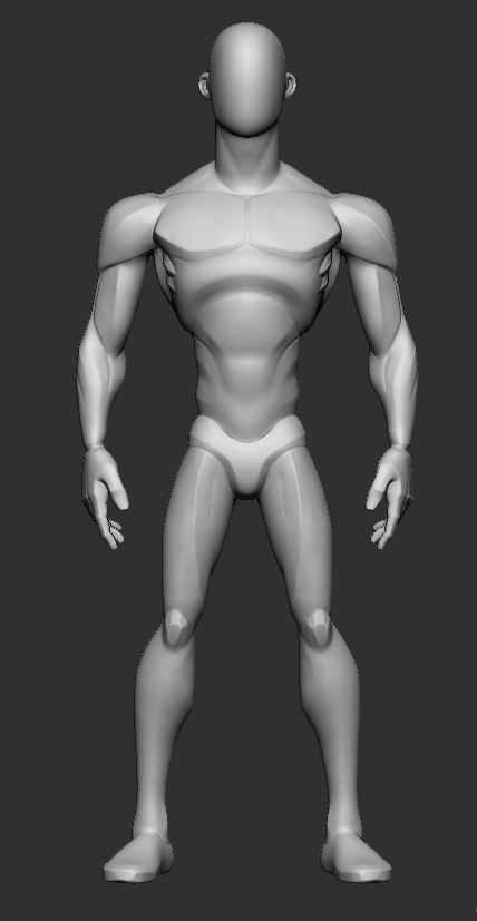 Basemesh Stylized 3D model_4