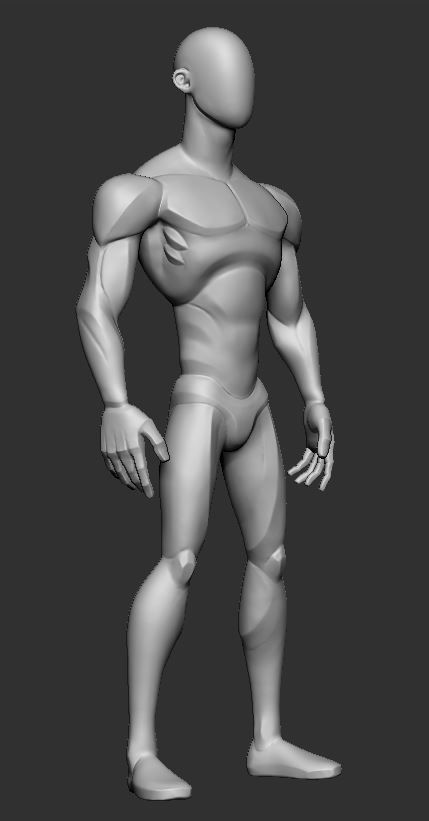 Basemesh Stylized 3D model_3