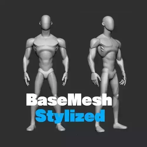 Basemesh Stylized 3D model