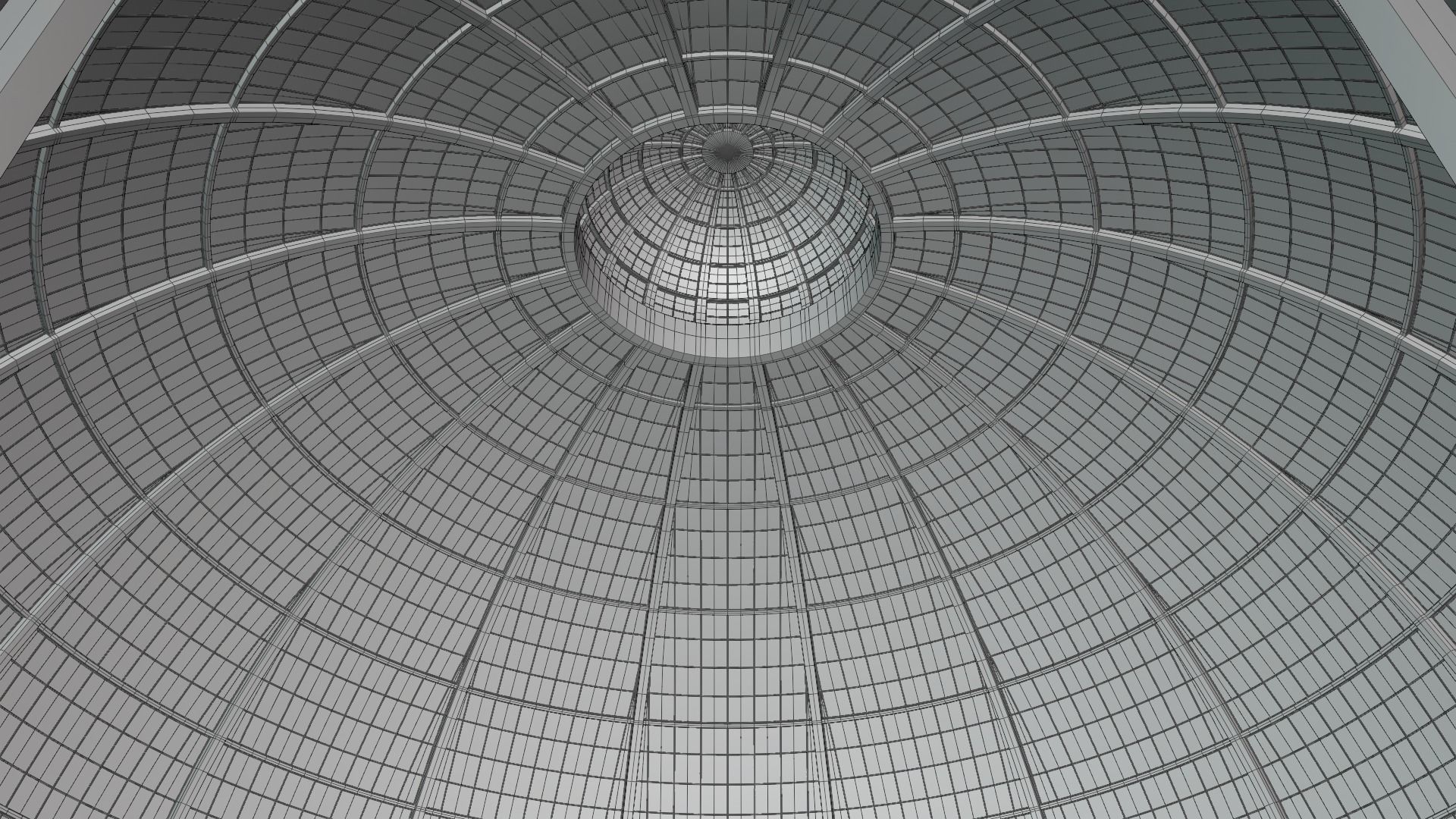 Dome building 3D model_5