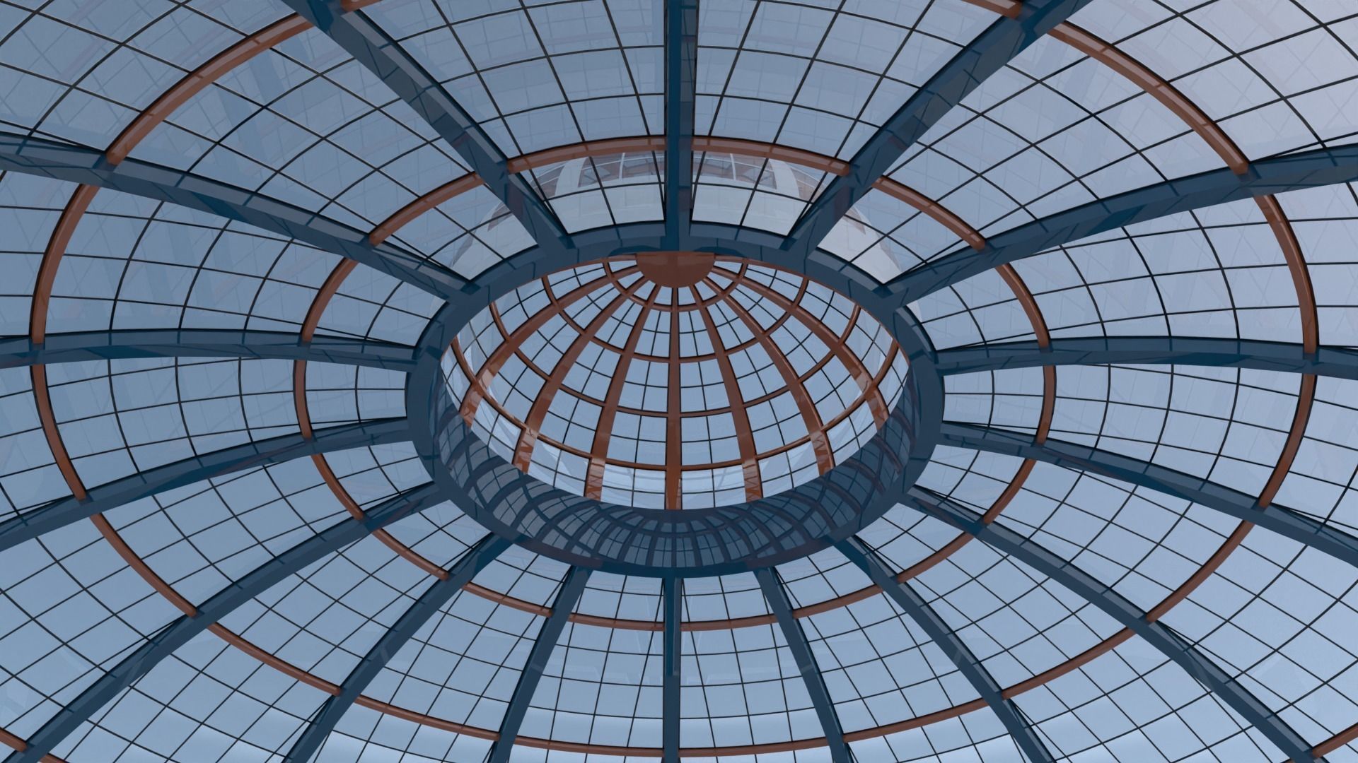 Dome building 3D model_6