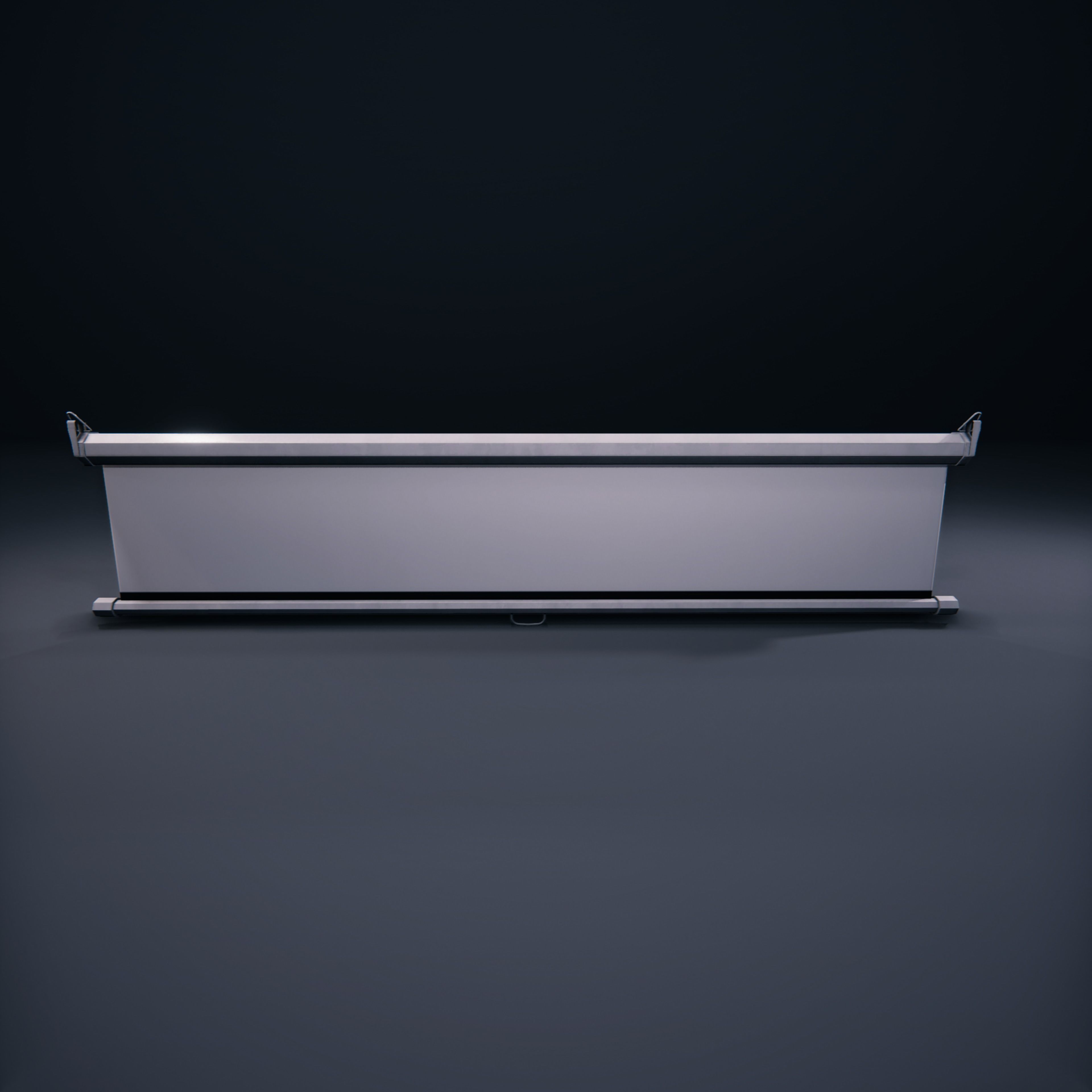 Projector Screen ClassRoom HDRP Low-poly 3D model_6